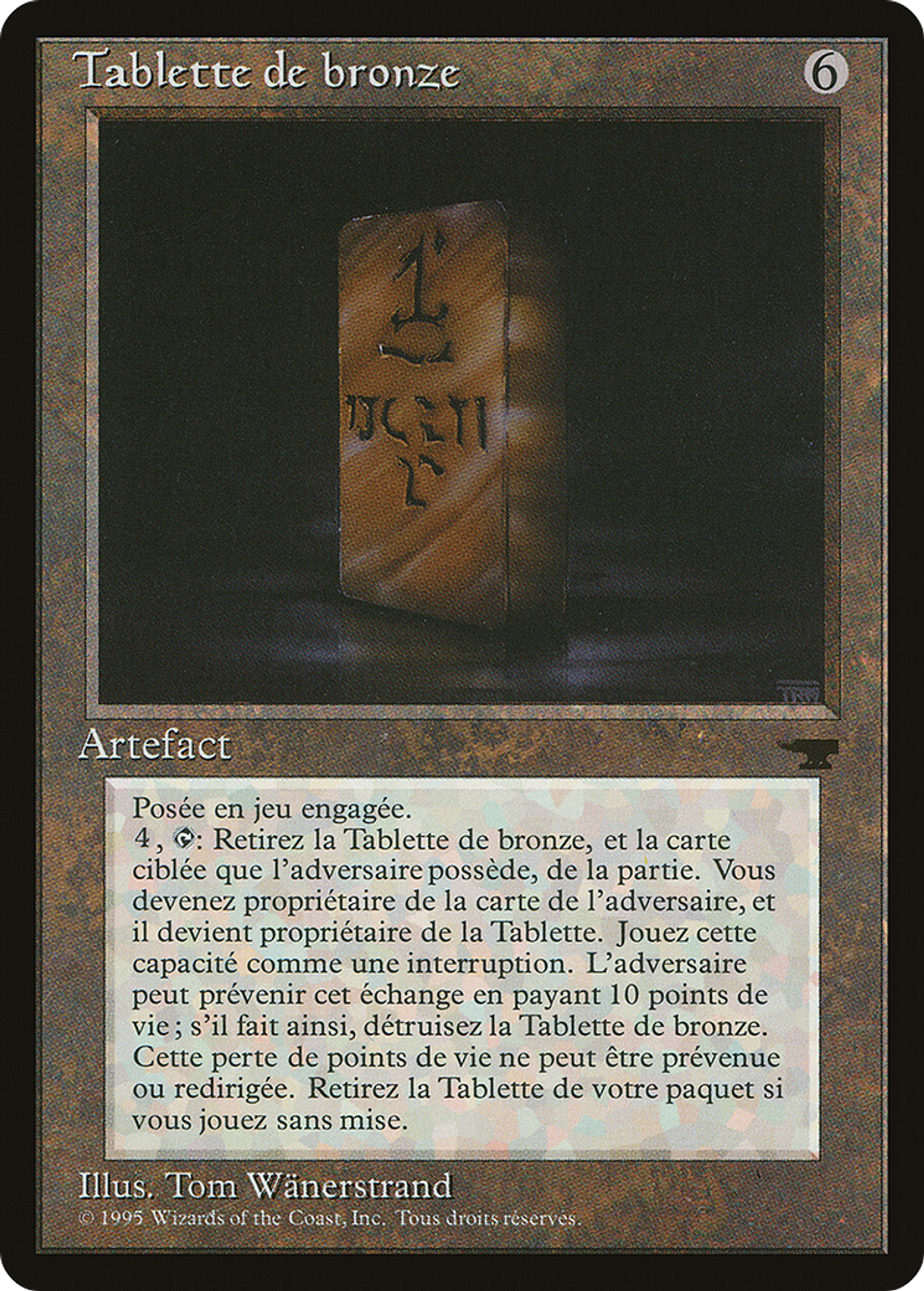 Bronze Tablet — Renaissance — Magic: The Gathering