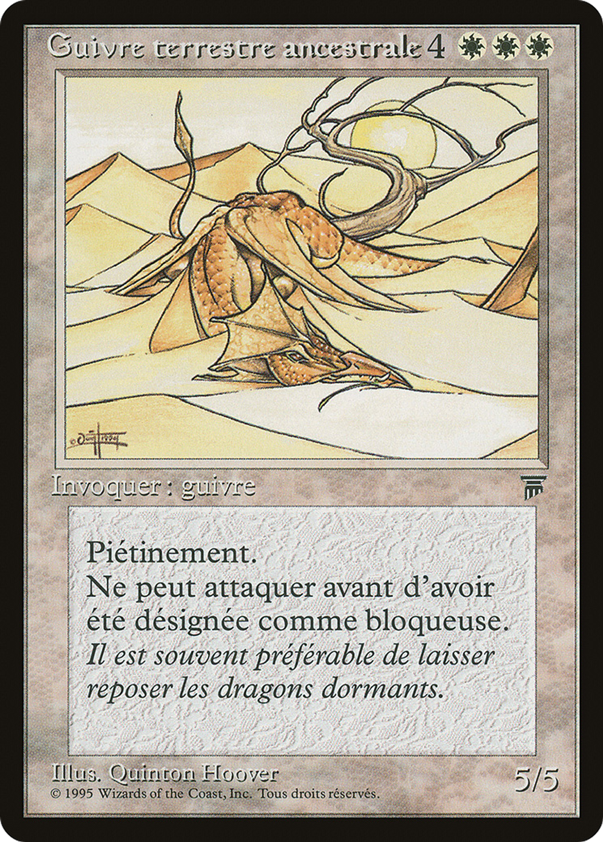Guivre terrestre ancestrale — Renaissance — Magic: The Gathering