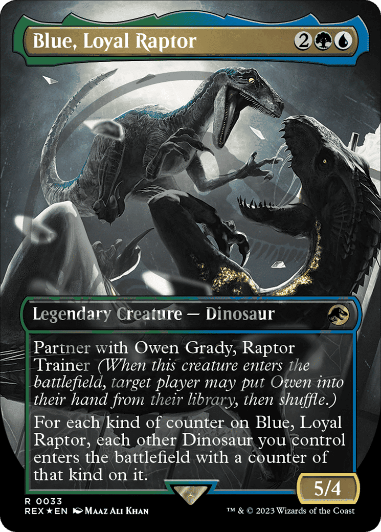 Blue, Loyal Raptor — Jurassic World Collection — Magic: The Gathering