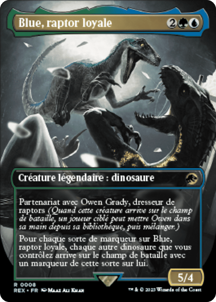 Blue, raptor loyale — Jurassic World Collection — Magic: The Gathering