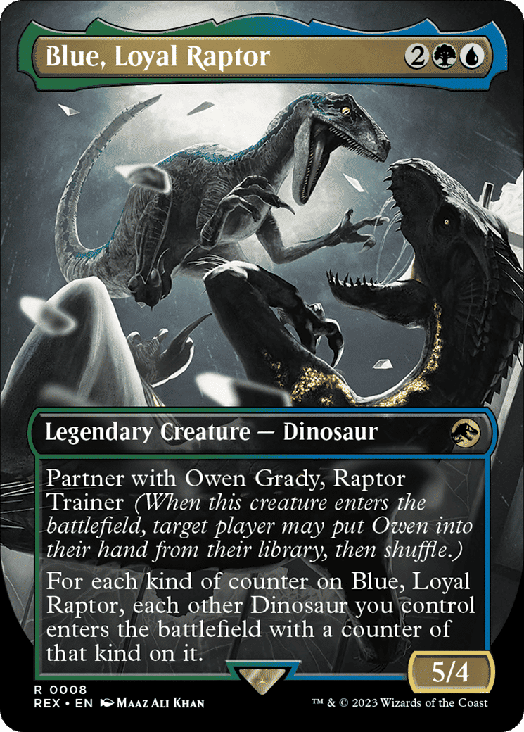 Blue, Loyal Raptor — Jurassic World Collection — Magic: The Gathering