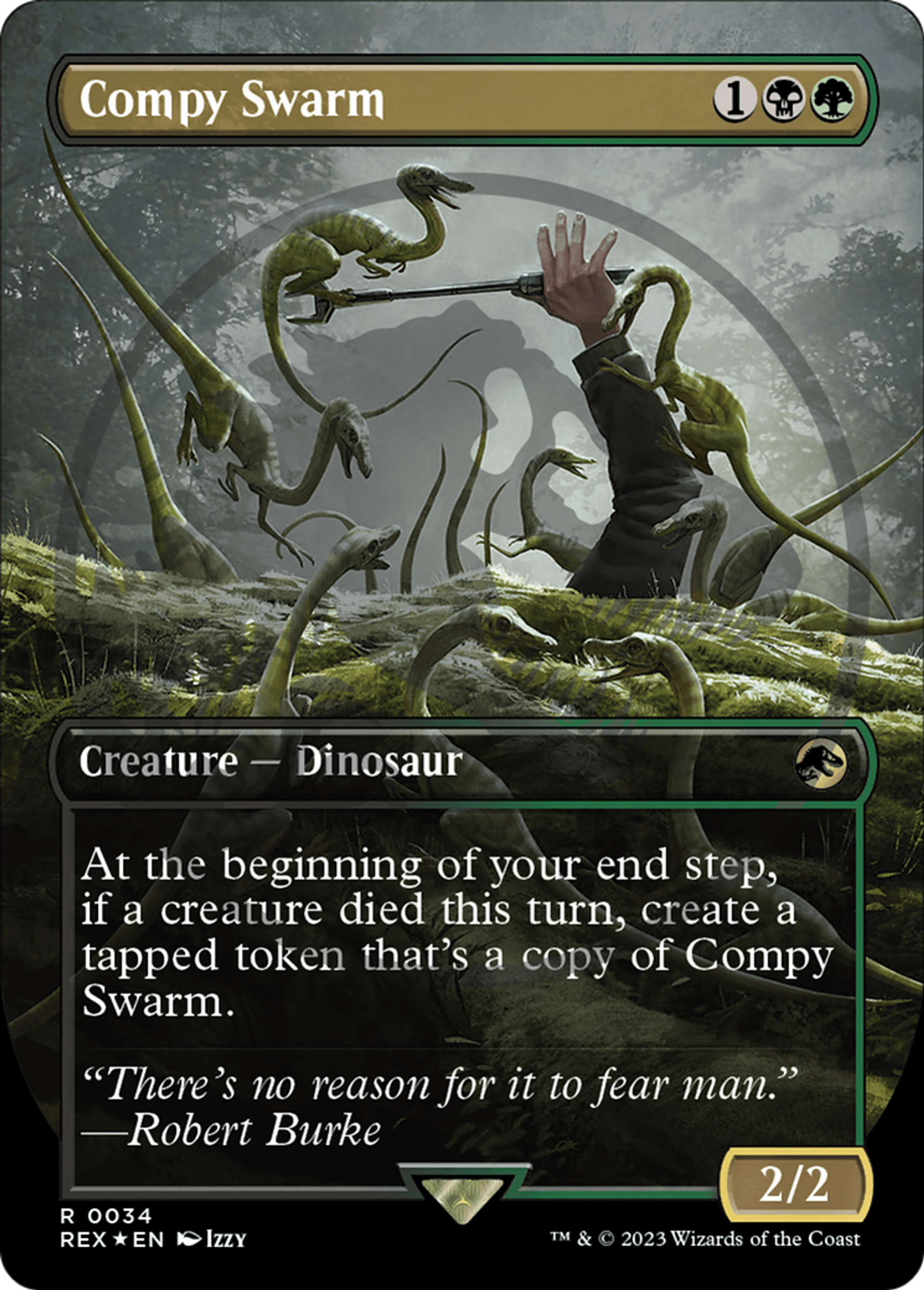 Compy Swarm — Jurassic World Collection — Magic: The Gathering