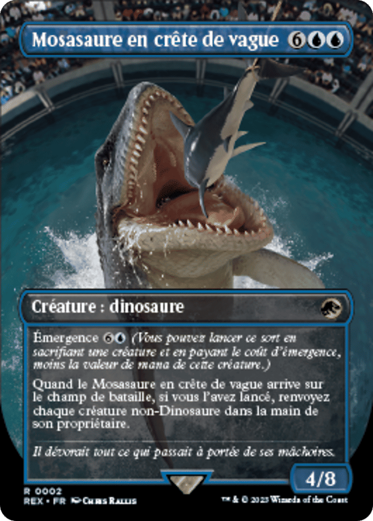 Mosasaure en crête de vague — Jurassic World Collection — Magic: The Gathering