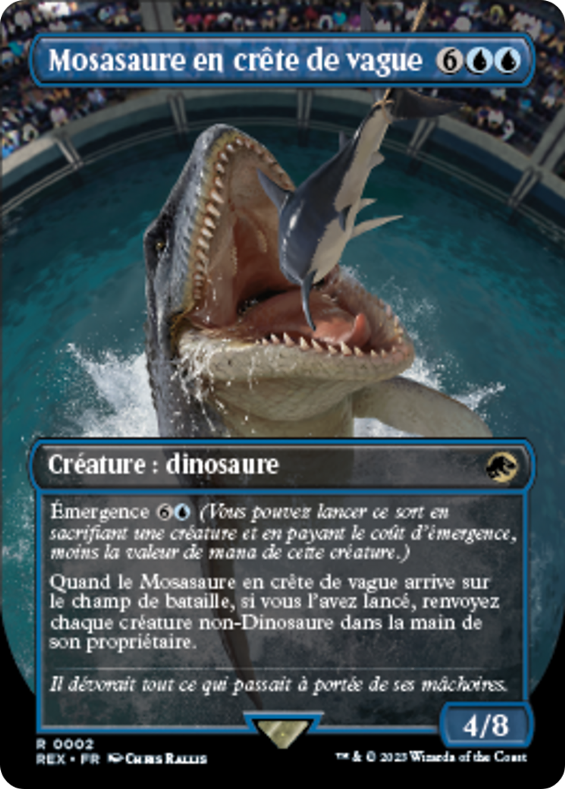 Mosasaure en crête de vague — Jurassic World Collection — Magic: The Gathering