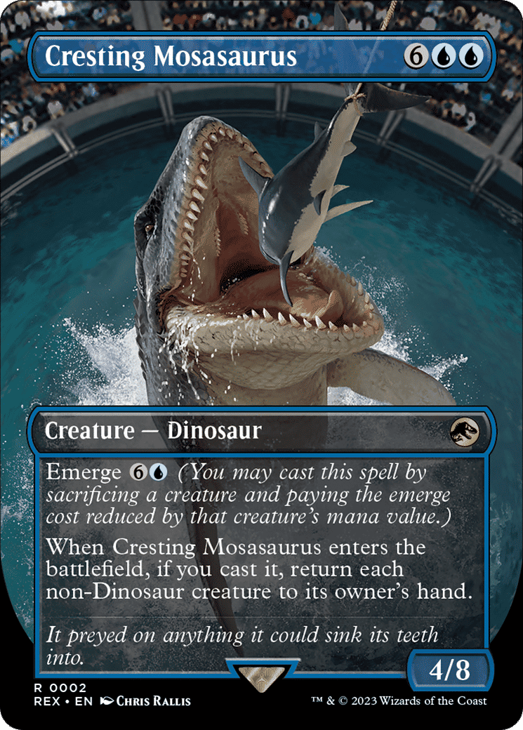 Cresting Mosasaurus — Jurassic World Collection — Magic: The Gathering