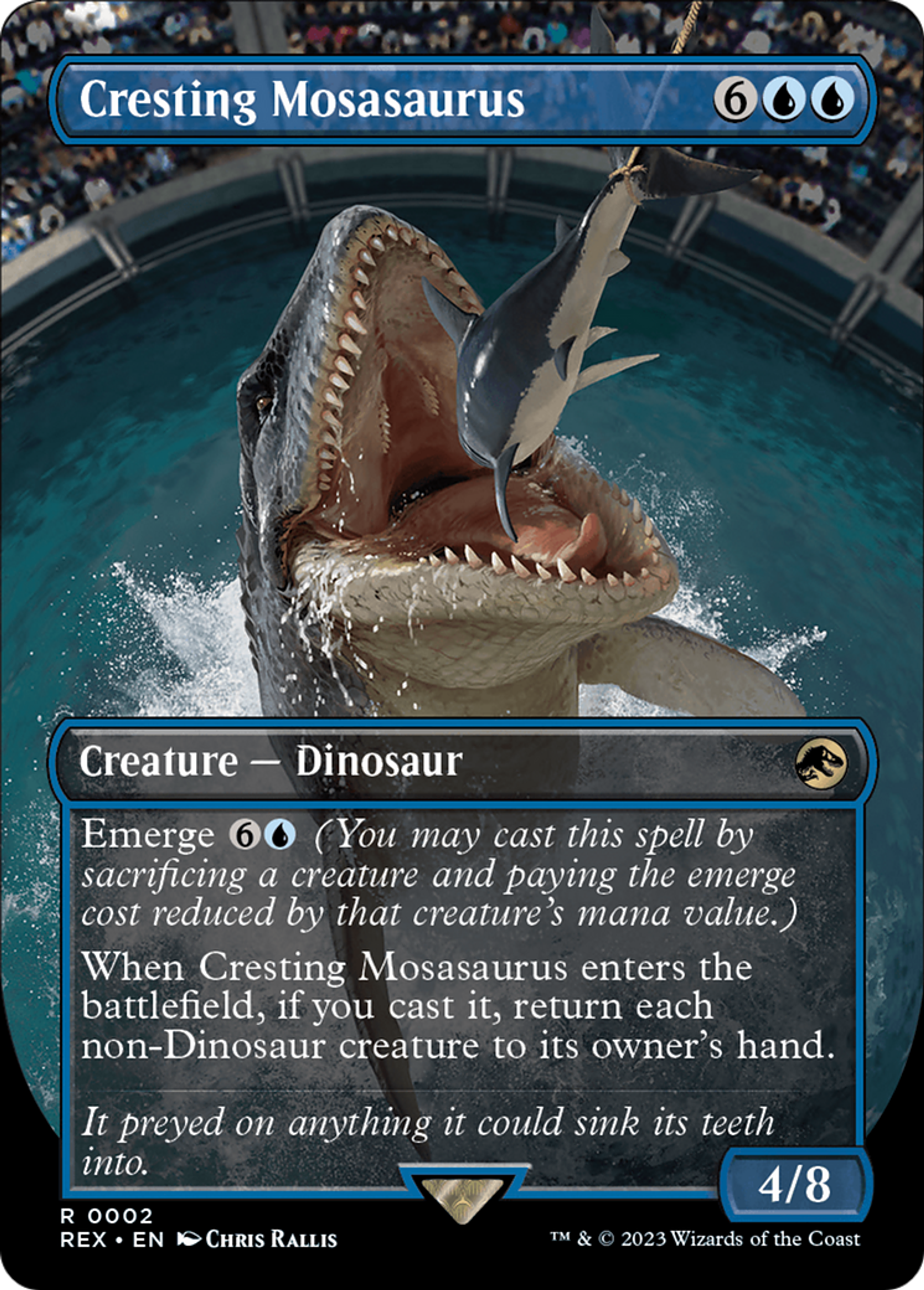 Cresting Mosasaurus — Jurassic World Collection — Magic: The Gathering