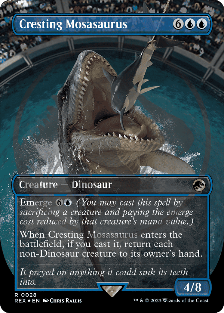 Cresting Mosasaurus — Jurassic World Collection — Magic: The Gathering