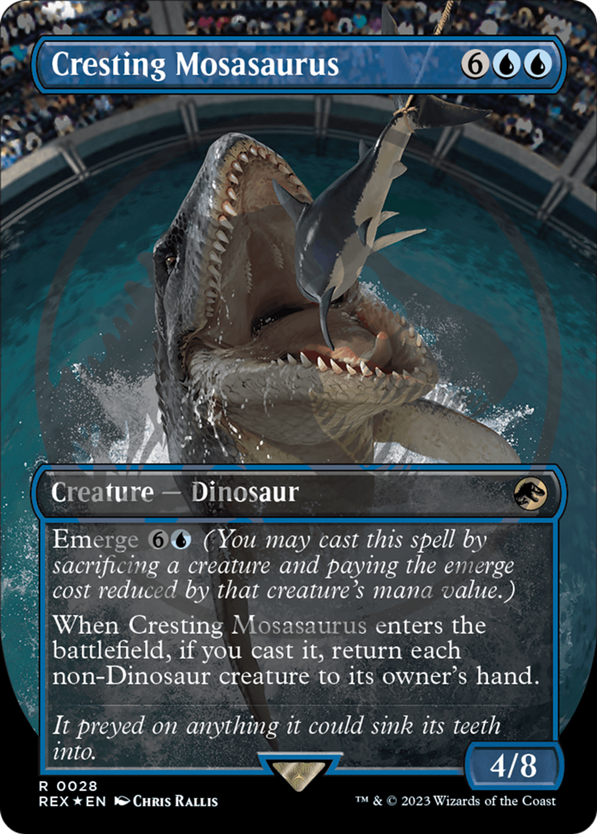 Cresting Mosasaurus — Jurassic World Collection — Magic: The Gathering