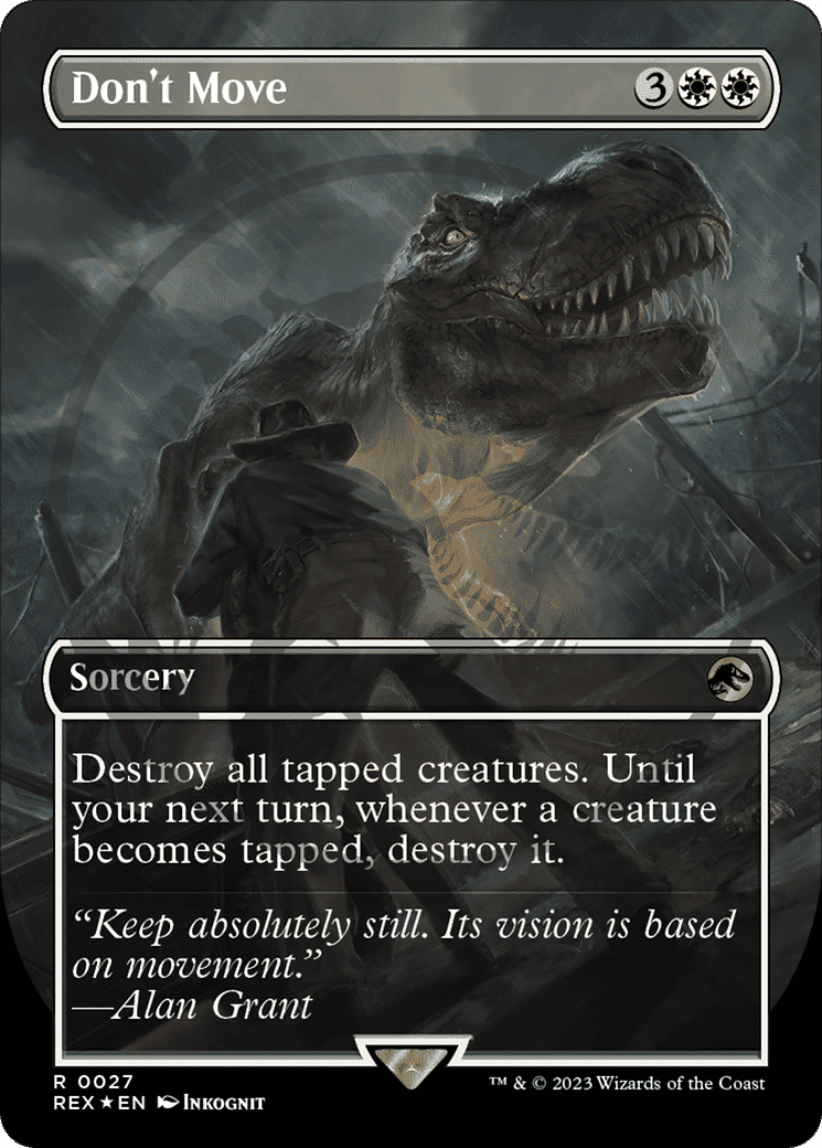 Ne bougez pas ! from Jurassic World Collection - Magic: The Gathering