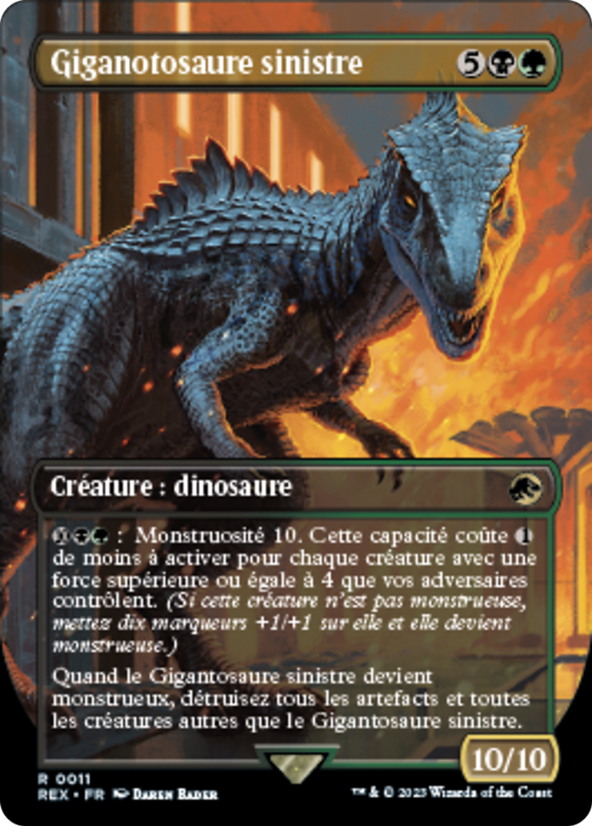 Giganotosaure sinistre — Jurassic World Collection — Magic: The Gathering