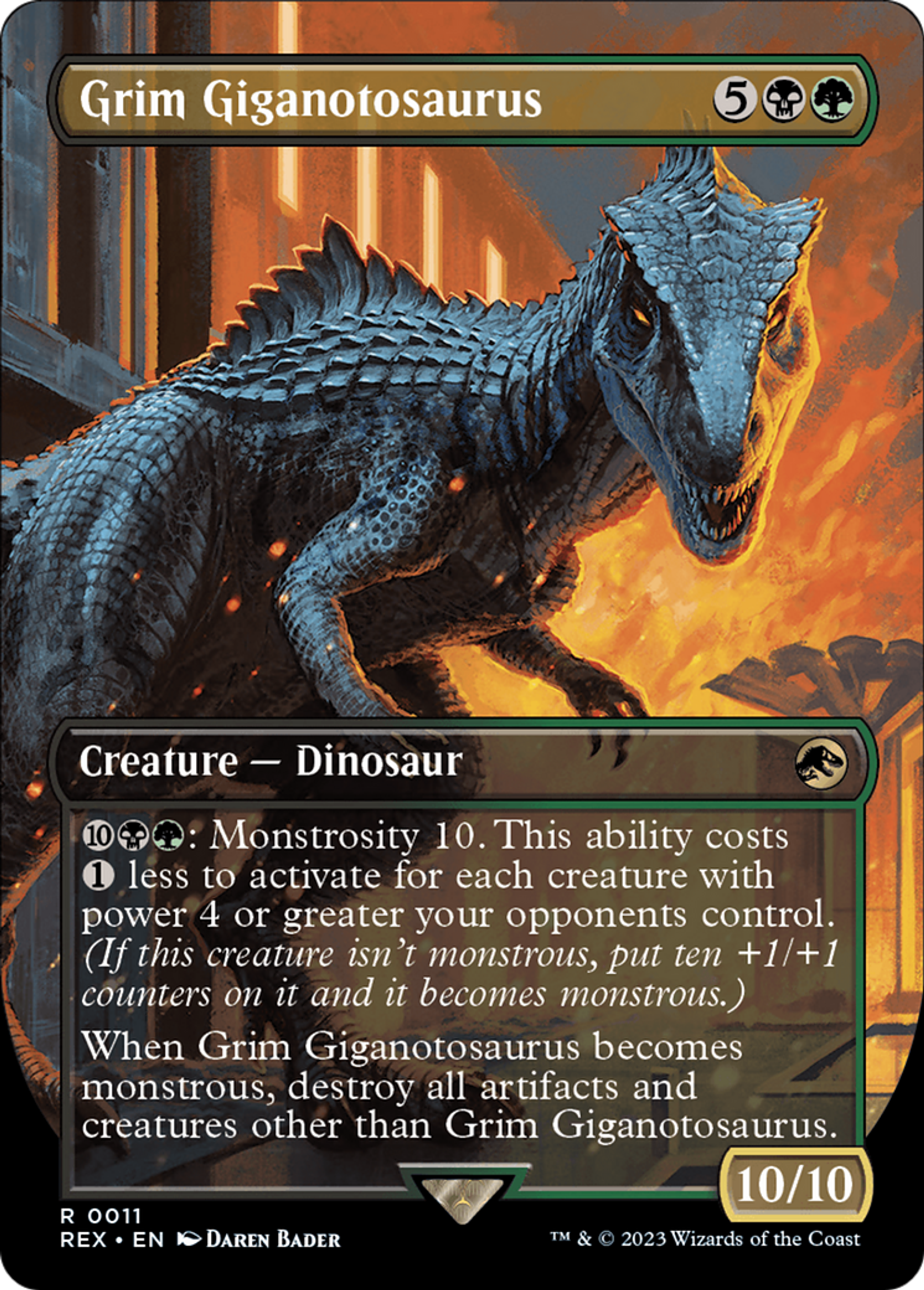 Grim Giganotosaurus — Jurassic World Collection — Magic: The Gathering