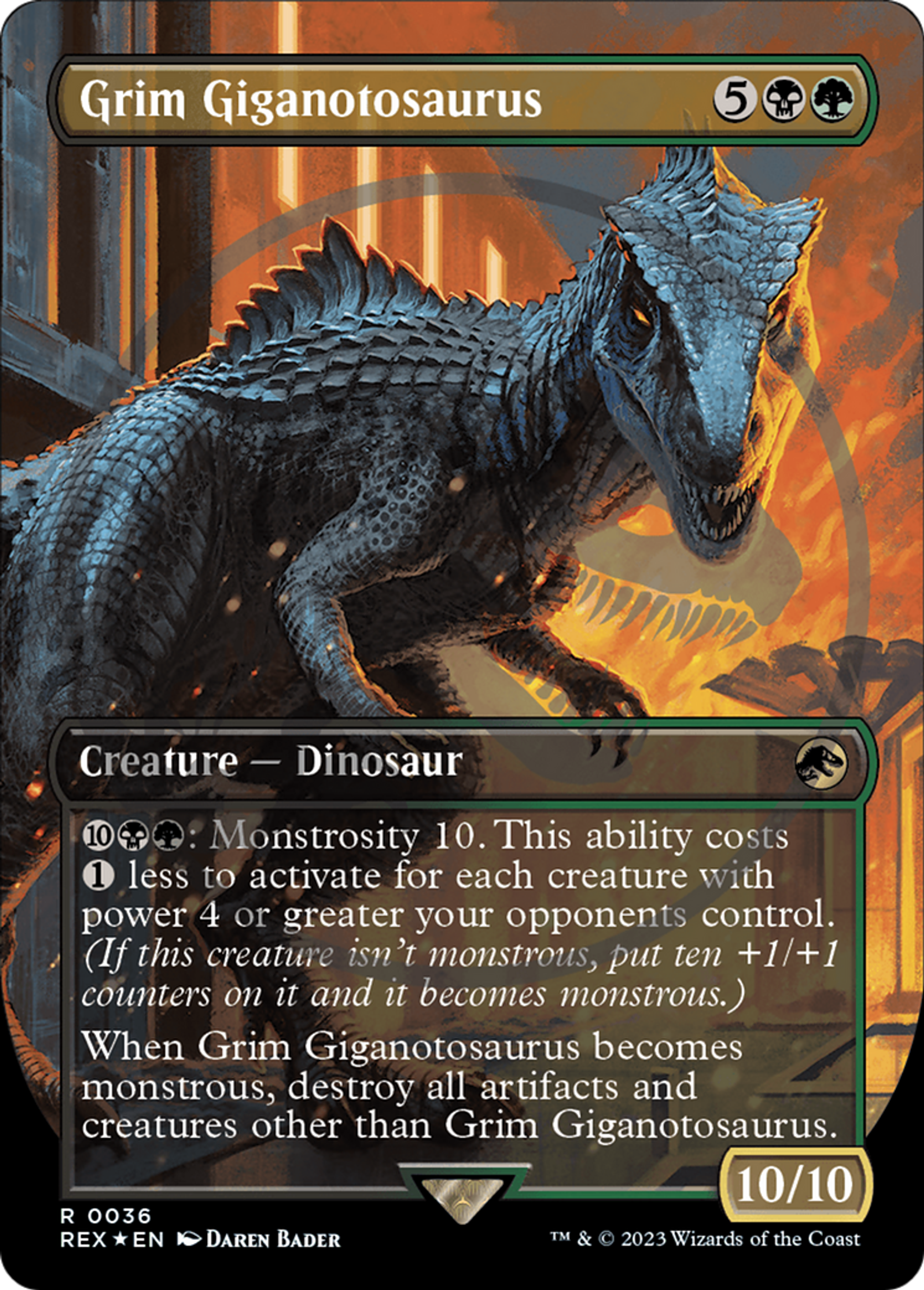 Grim Giganotosaurus — Jurassic World Collection — Magic: The Gathering