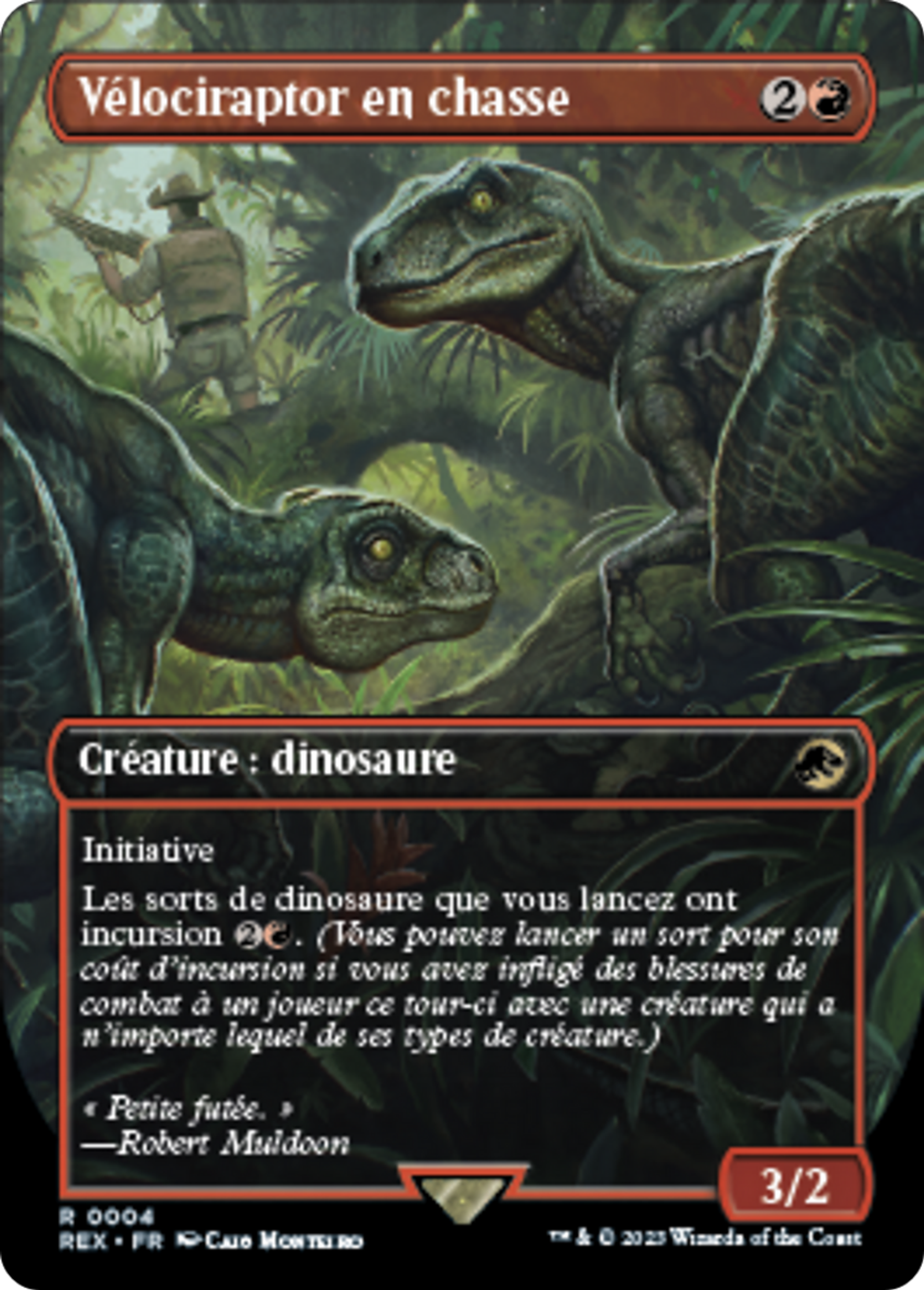 Vélociraptor en chasse — Jurassic World Collection — Magic: The Gathering