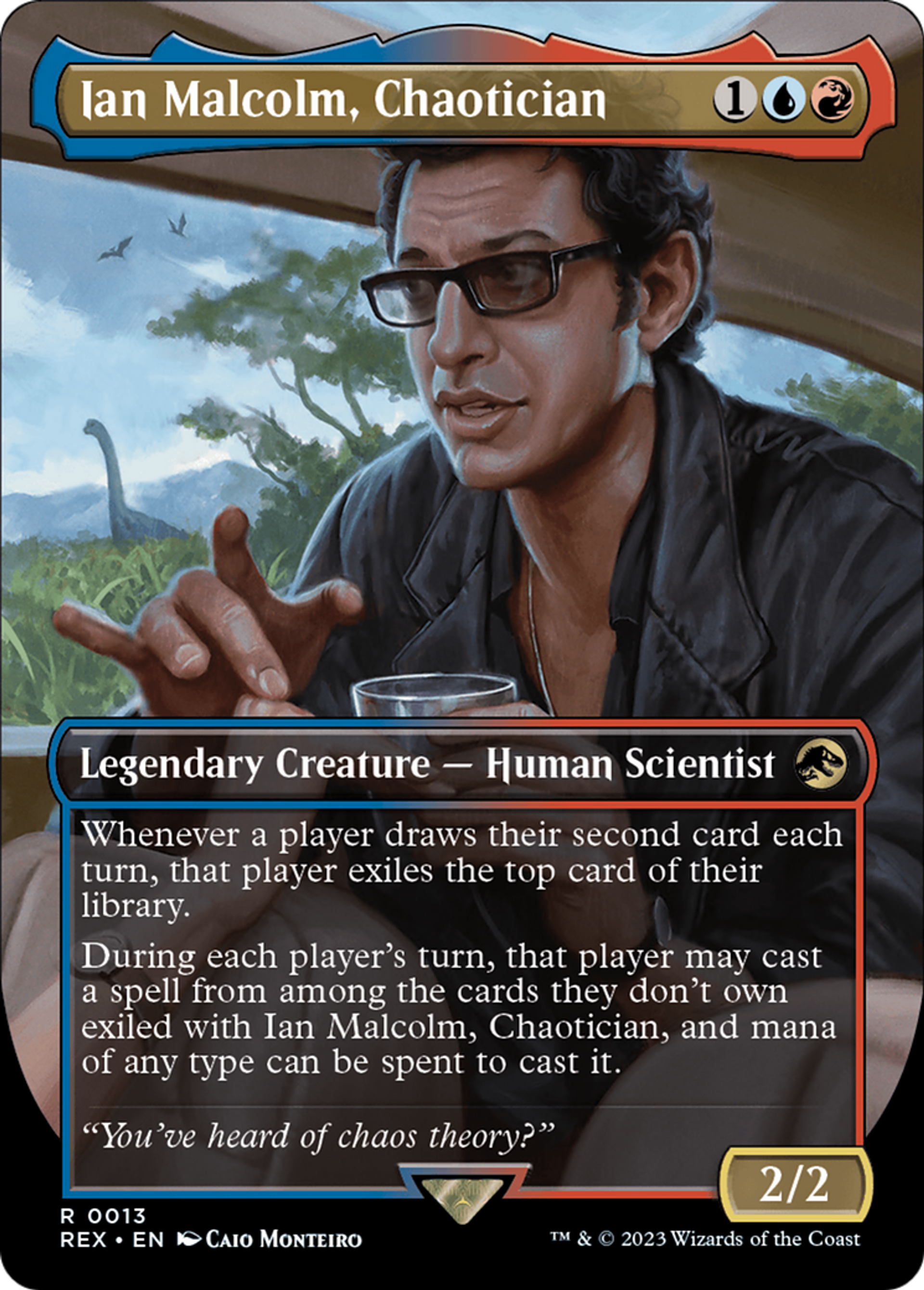 Ian Malcolm, Chaotician — Jurassic World Collection — Magic: The Gathering