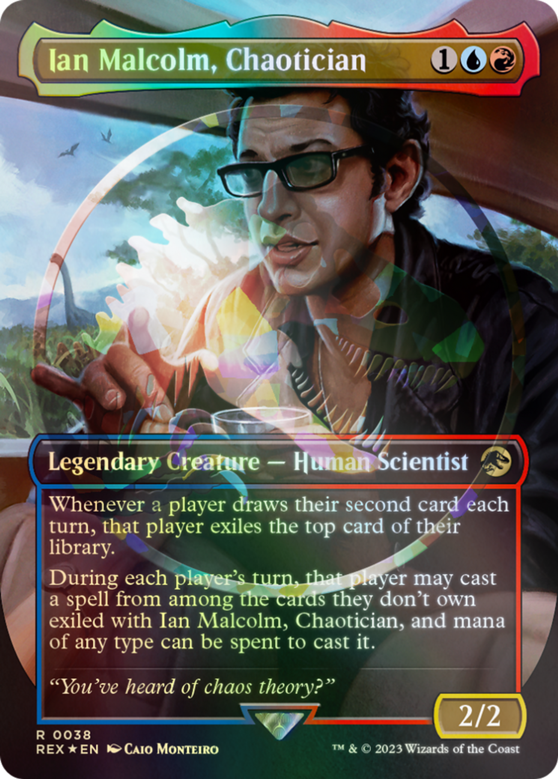 Ian Malcolm, Chaotician — Jurassic World Collection — Magic: The Gathering