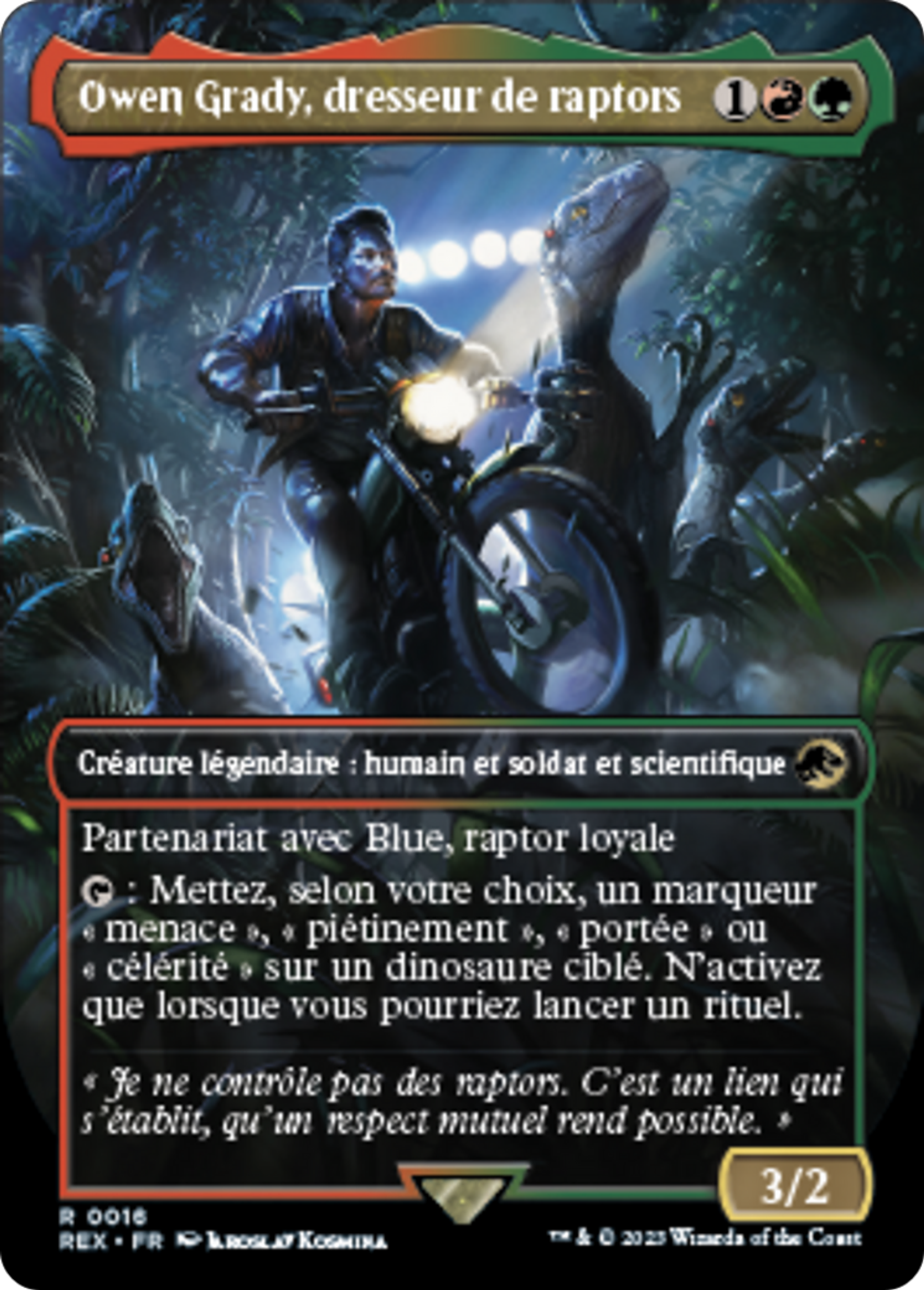 Owen Grady, dresseur de raptors — Jurassic World Collection — Magic: The Gathering