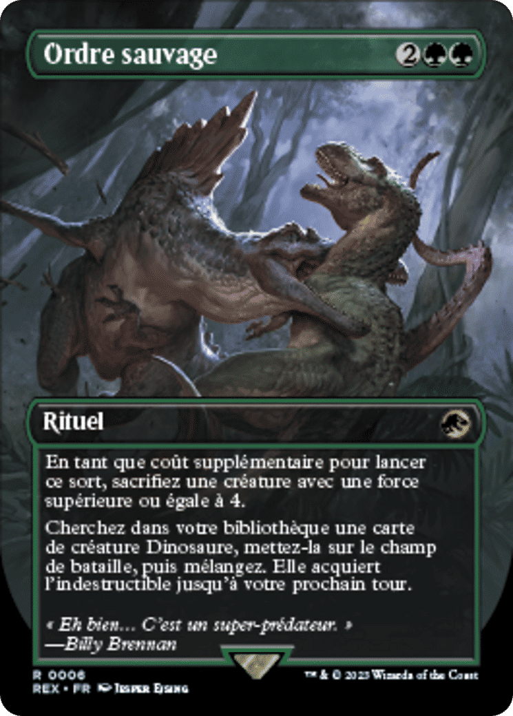 Ordre sauvage — Jurassic World Collection — Magic: The Gathering