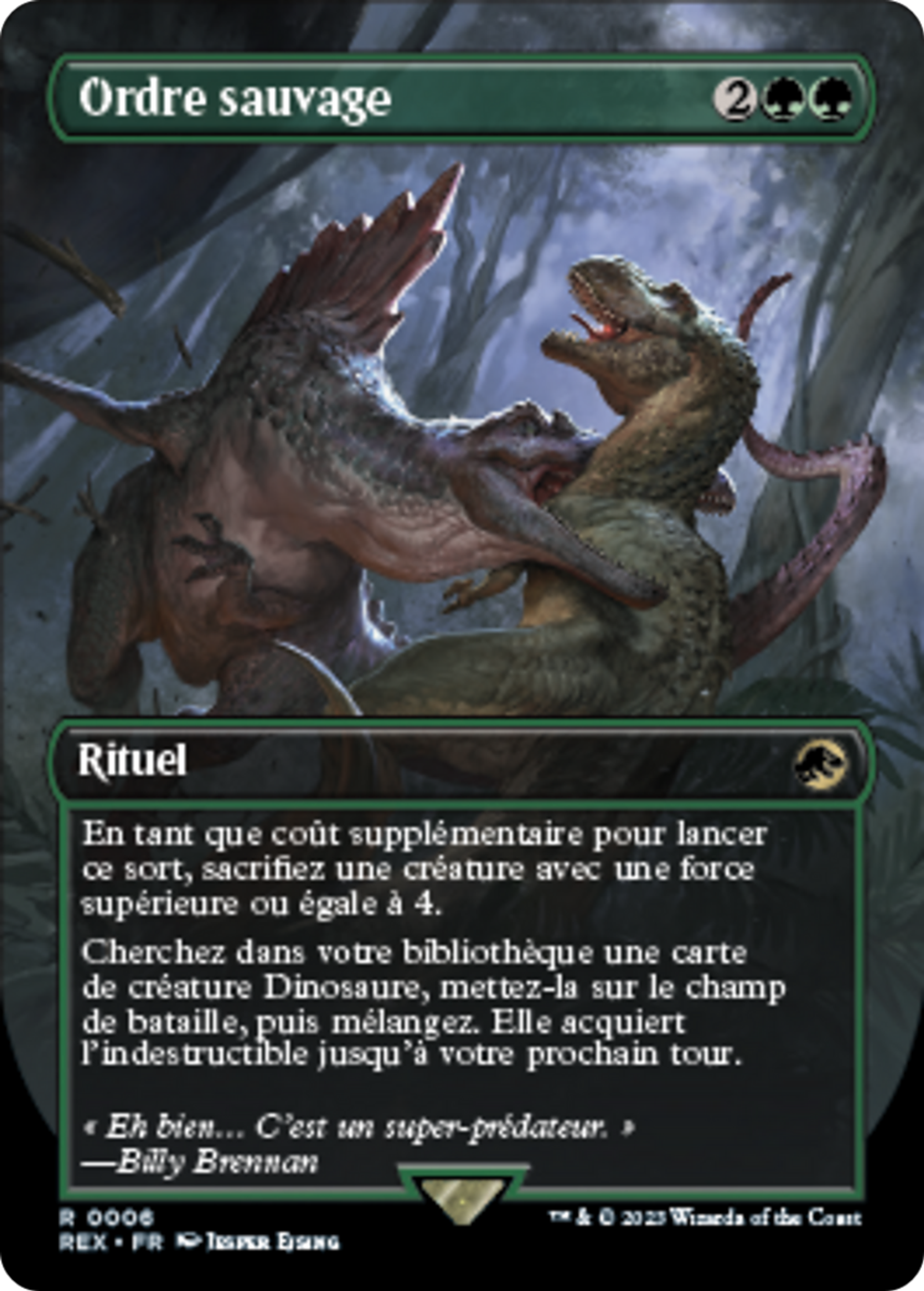 Ordre sauvage — Jurassic World Collection — Magic: The Gathering