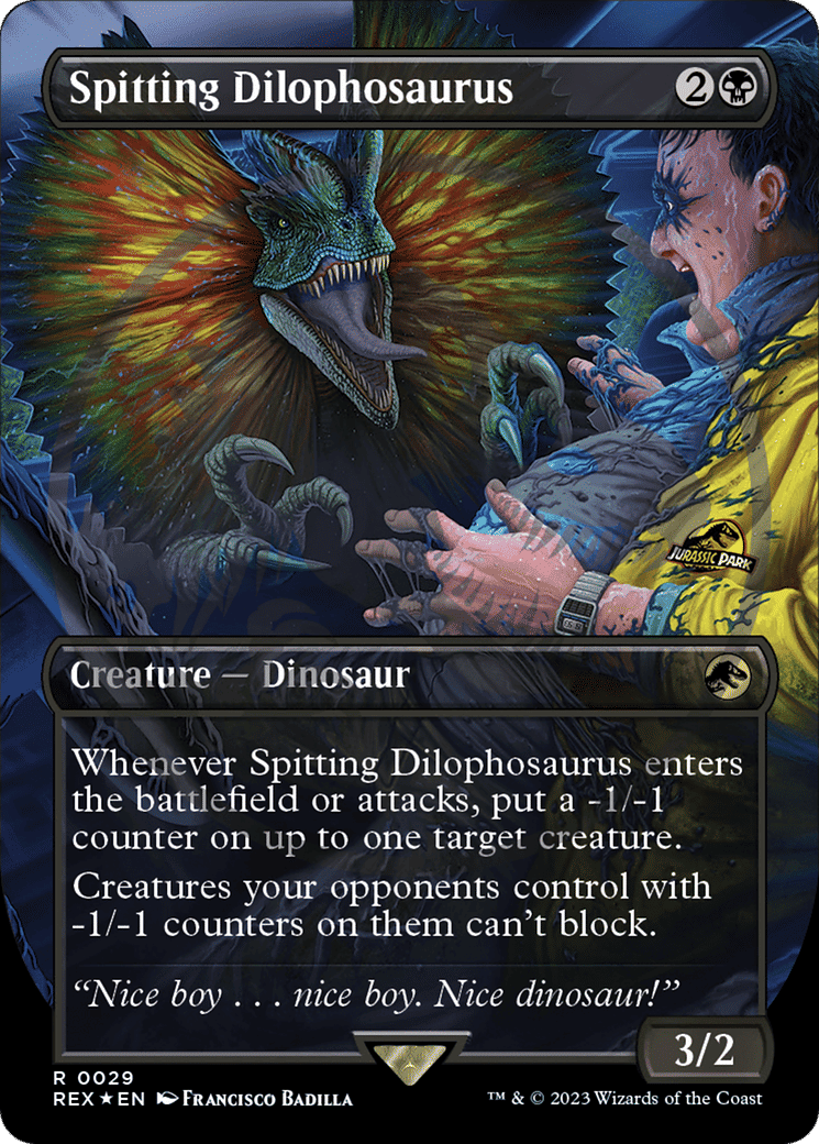 Spitting Dilophosaurus — Jurassic World Collection — Magic: The Gathering