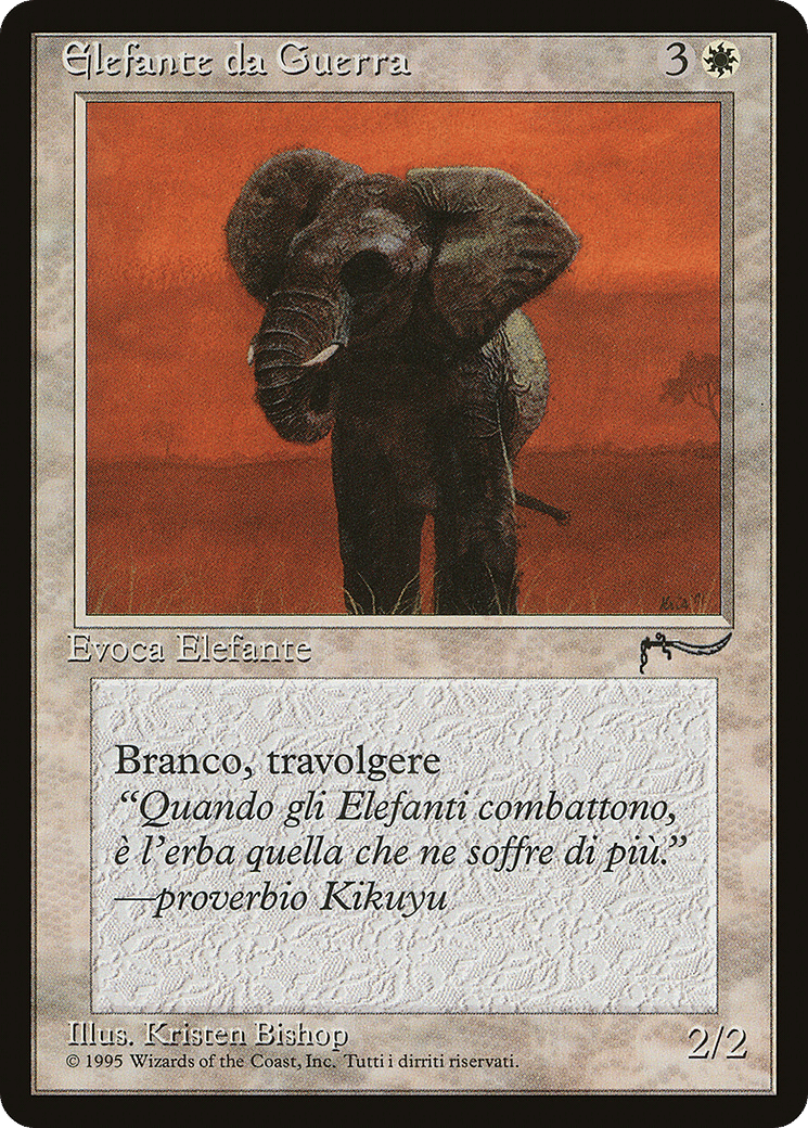 War Elephant — Rinascimento — Magic: The Gathering