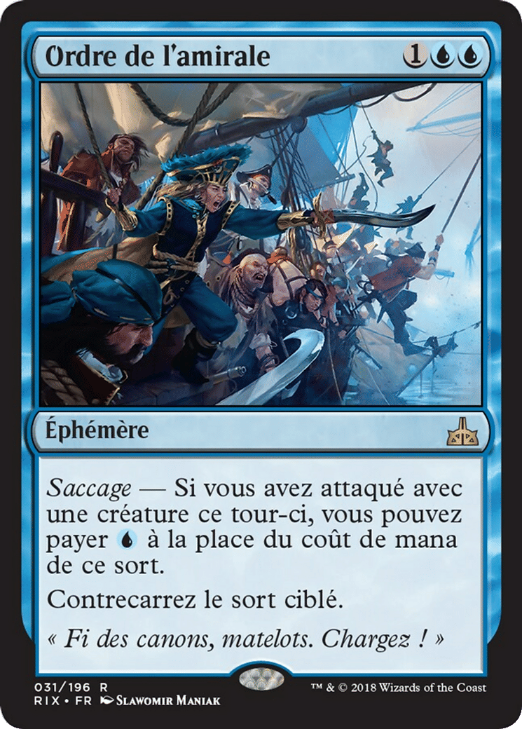 Ordre de l'amirale — Rivals of Ixalan — Magic: The Gathering