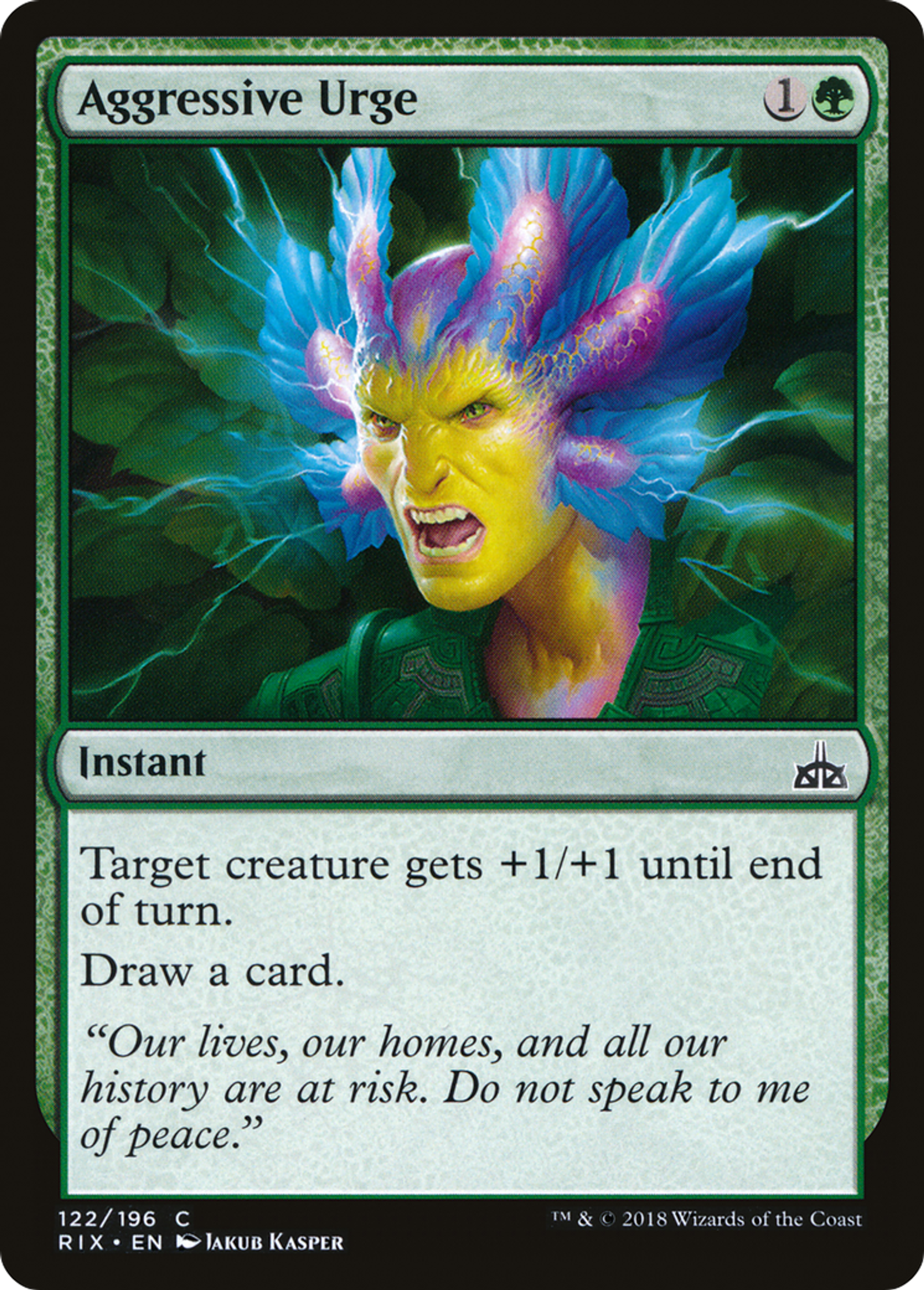 Aggressive Urge — Rivals of Ixalan — Magic: The Gathering