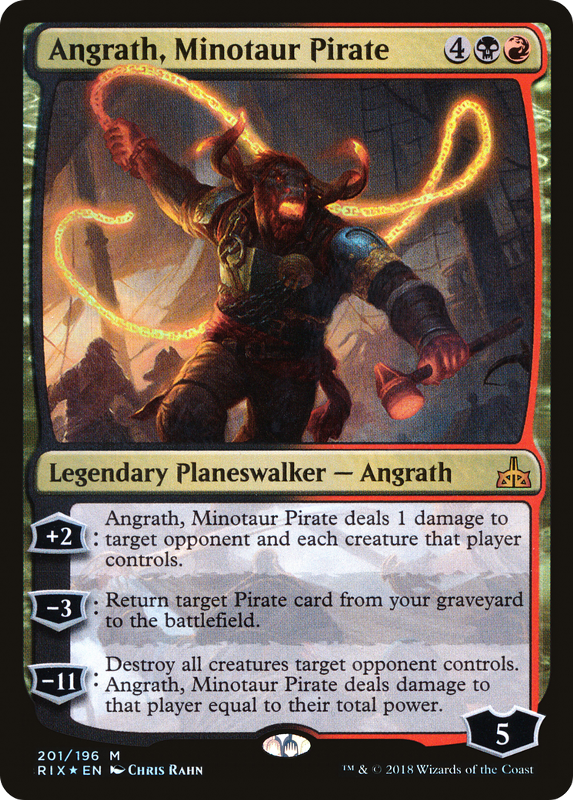 Angrath, Minotaur Pirate — Rivals of Ixalan — Magic: The Gathering
