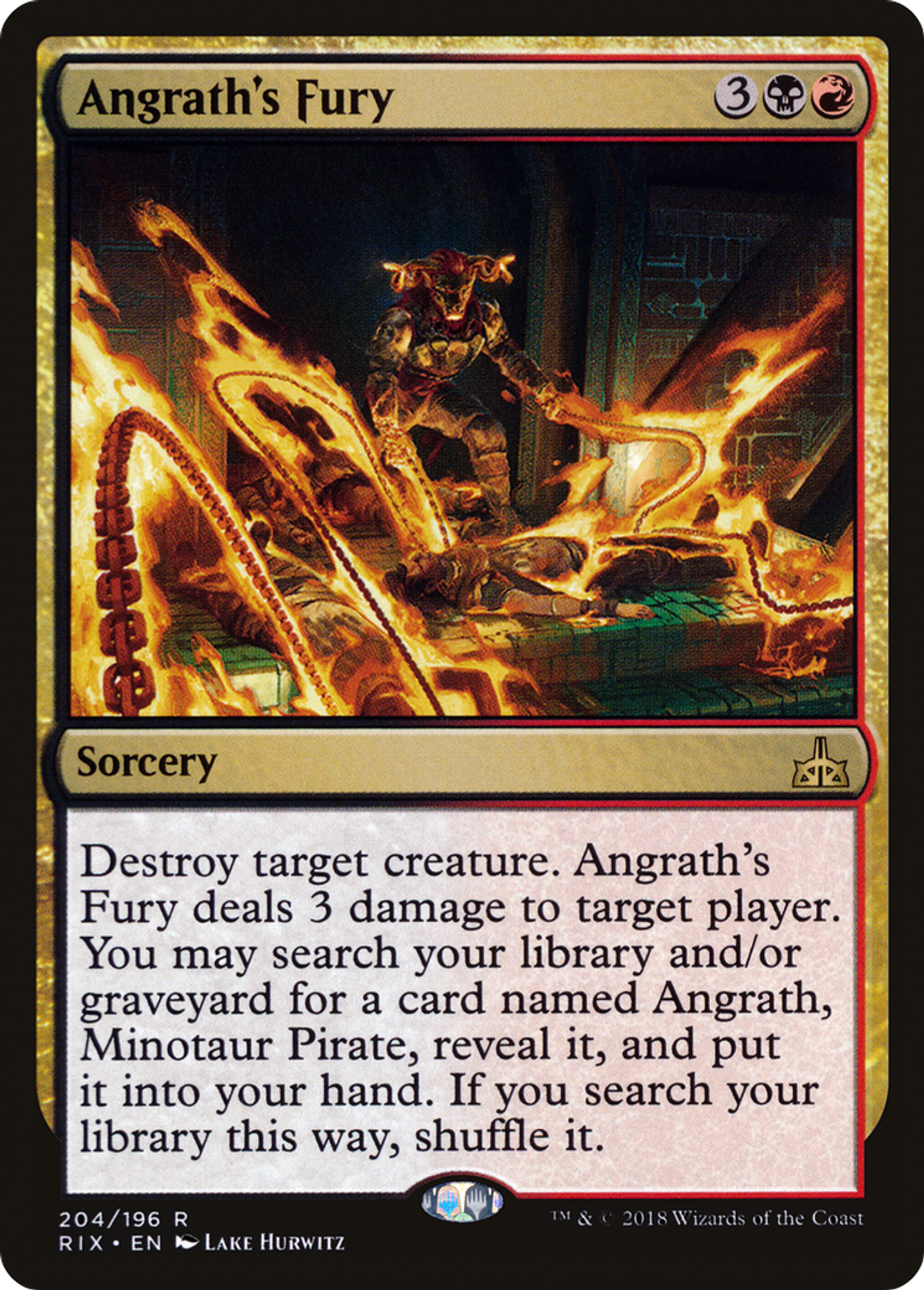 Angrath's Fury — Rivals of Ixalan — Magic: The Gathering