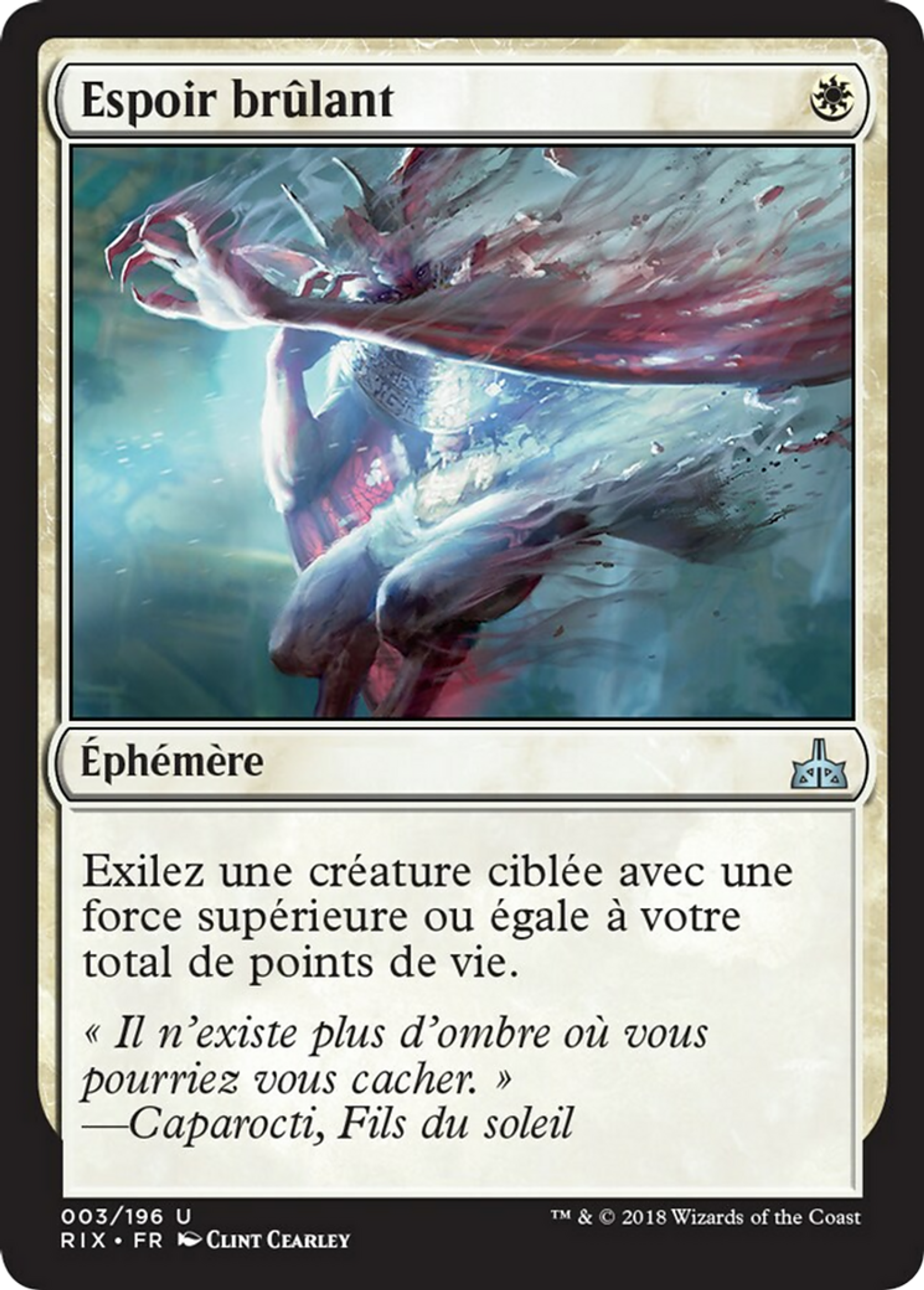 Espoir brûlant — Rivals of Ixalan — Magic: The Gathering