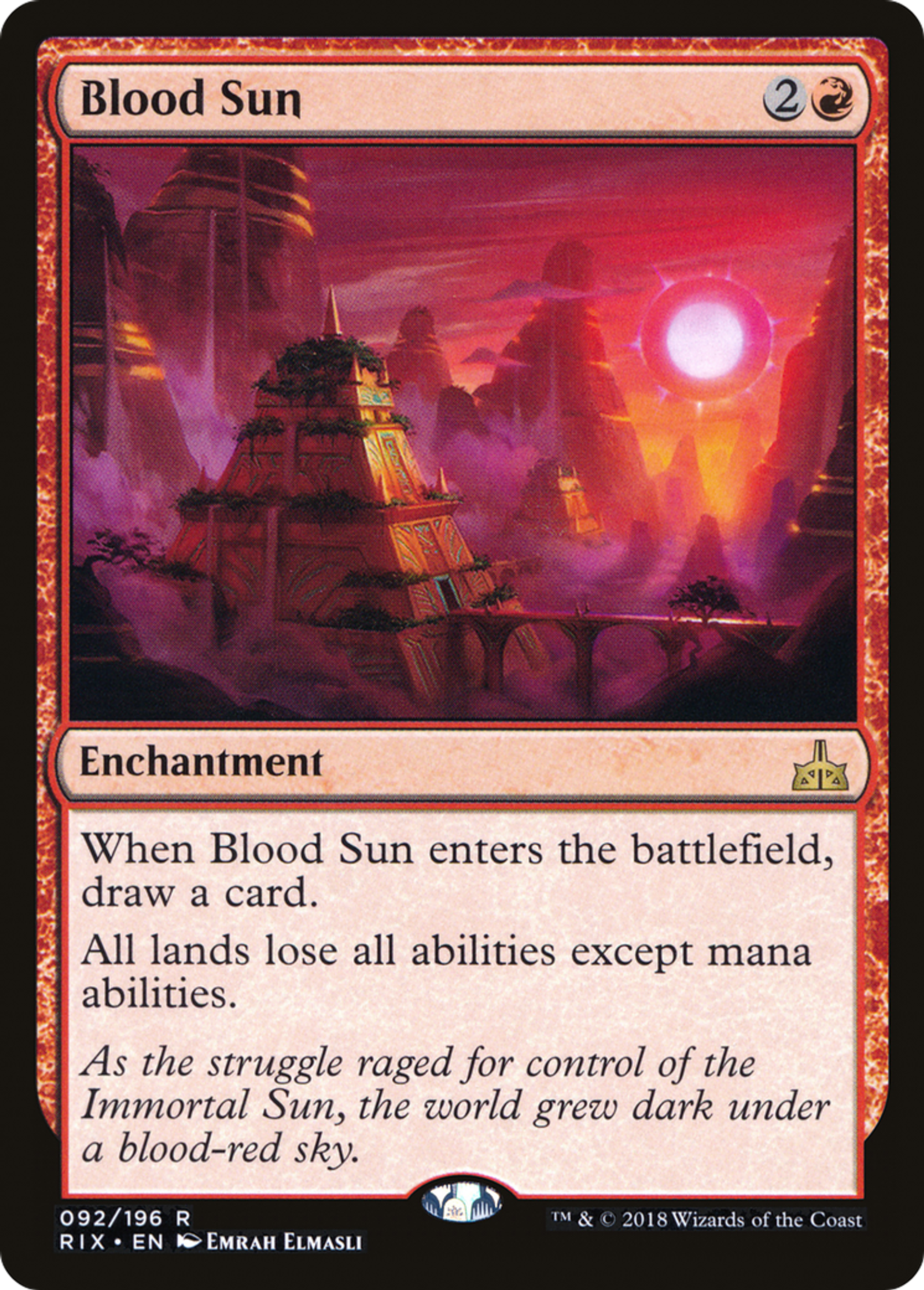 Blood Sun — Rivals of Ixalan — Magic: The Gathering