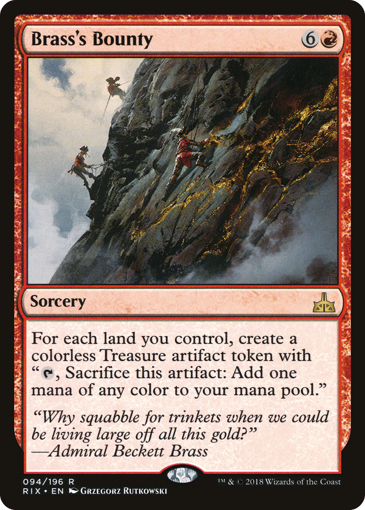 Brass's Bounty — Rivals of Ixalan — Magic: The Gathering