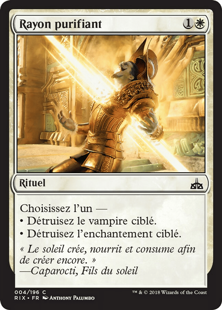 Rayon purifiant — Rivals of Ixalan — Magic: The Gathering