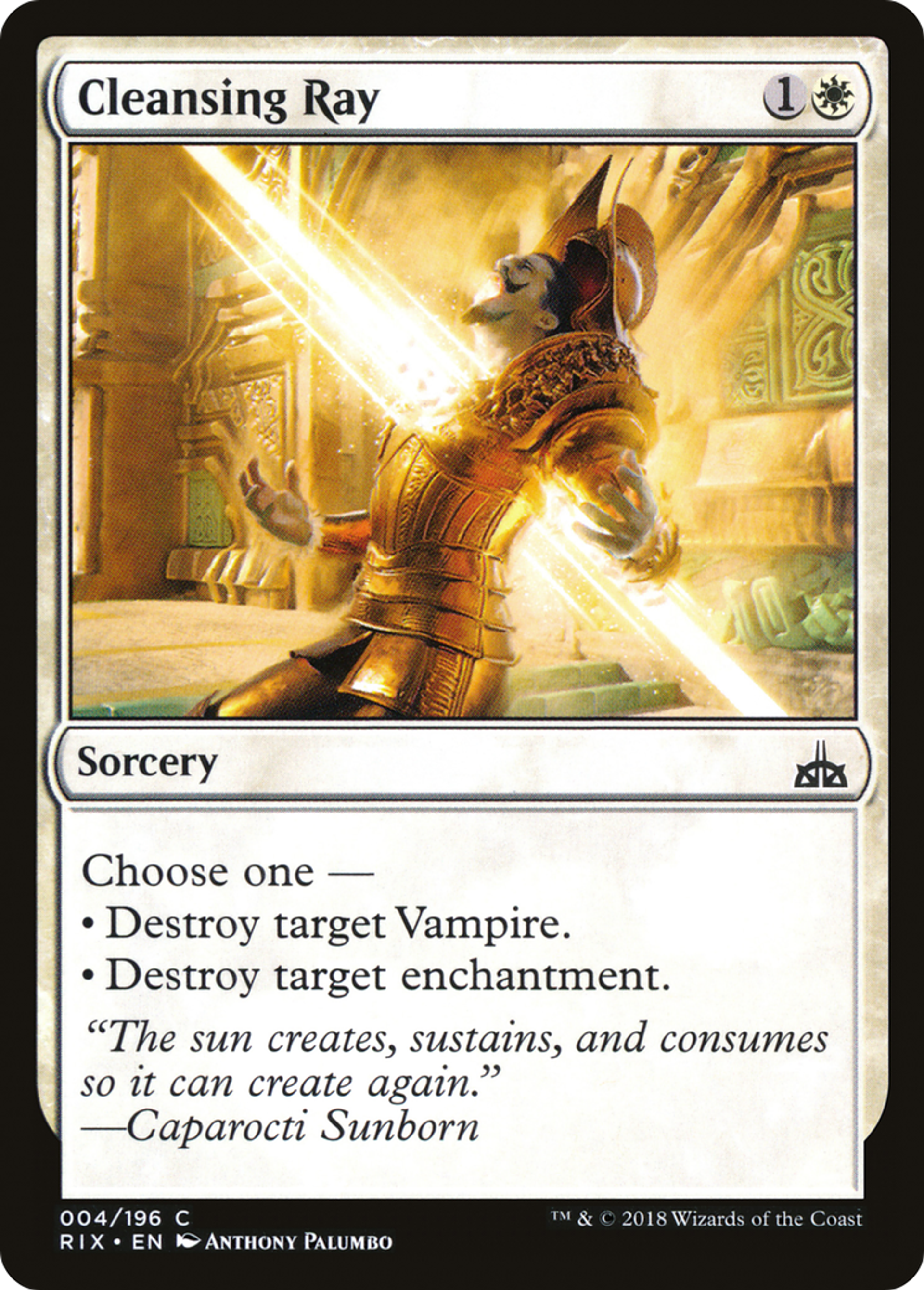 Cleansing Ray — Rivals of Ixalan — Magic: The Gathering