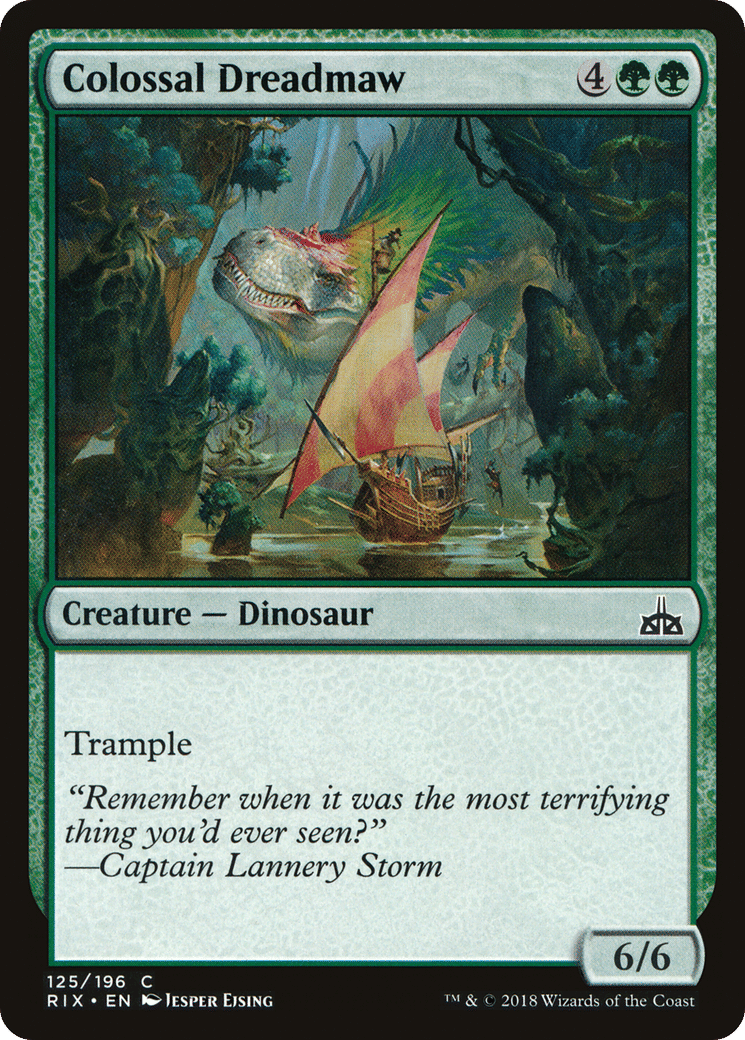 Colossal Dreadmaw — Rivals of Ixalan — Magic: The Gathering