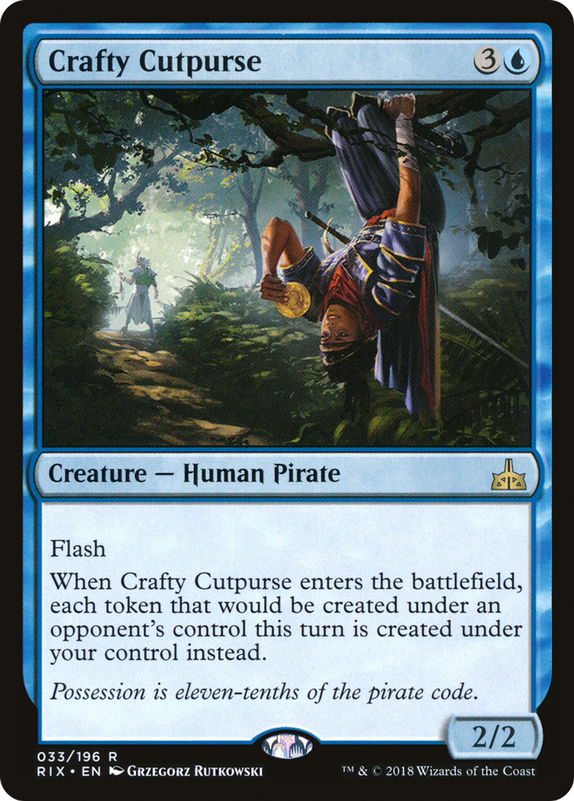 Crafty Cutpurse — Rivals of Ixalan — Magic: The Gathering