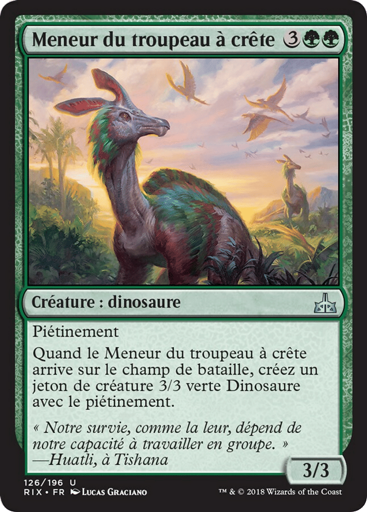 Meneur du troupeau à crête — Rivals of Ixalan — Magic: The Gathering