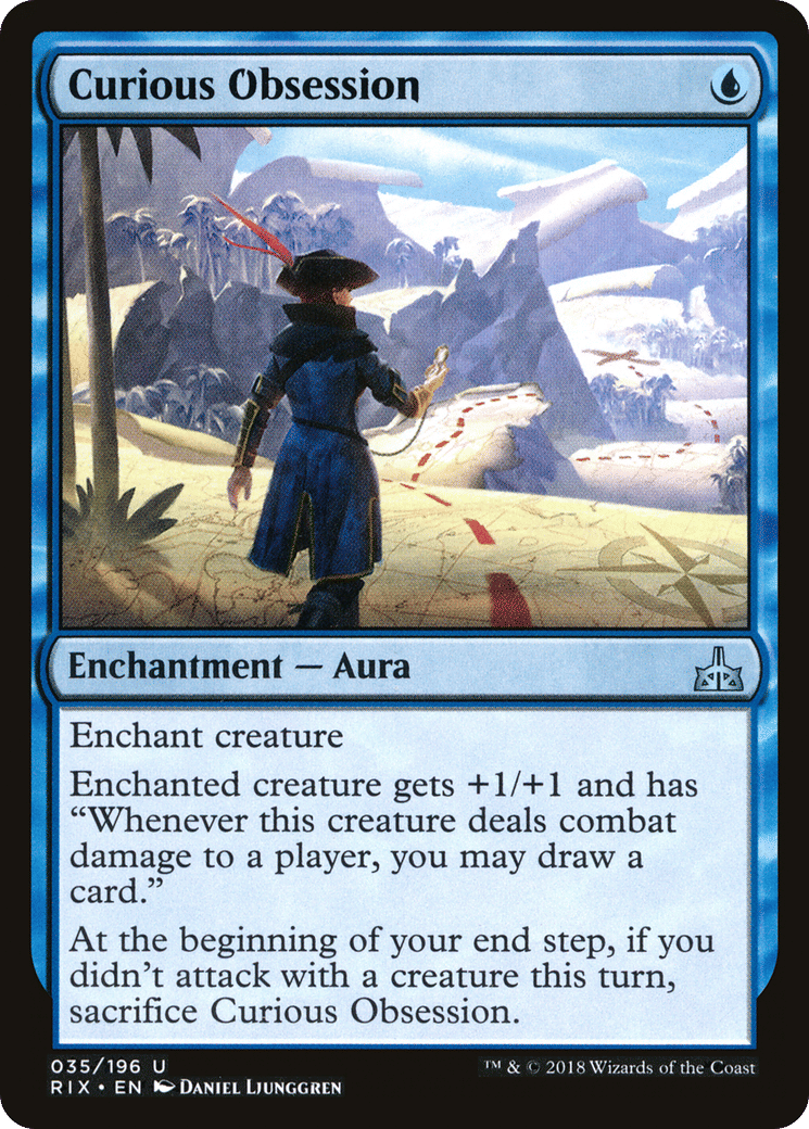 Curious Obsession — Rivals of Ixalan — Magic: The Gathering