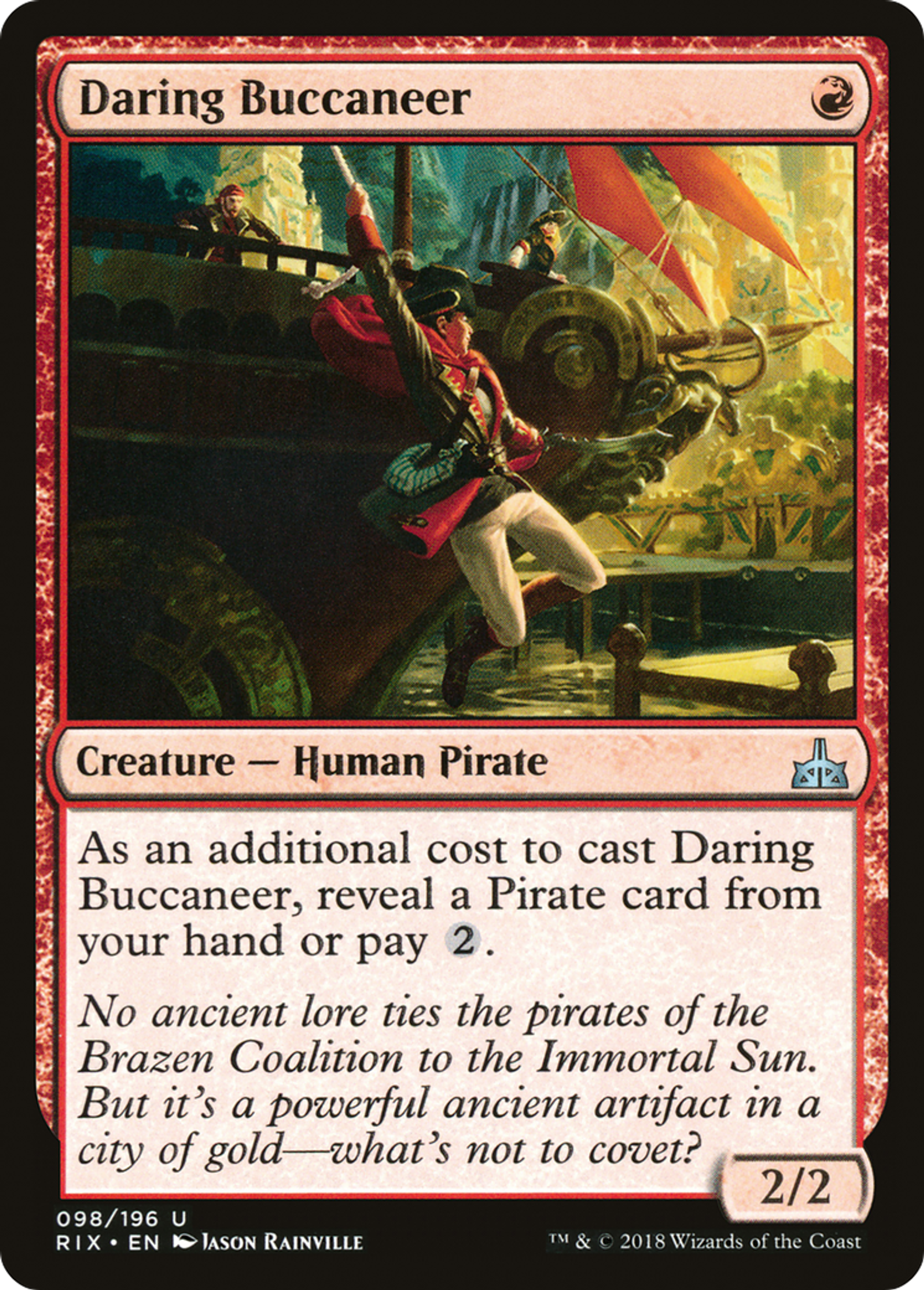 Daring Buccaneer — Rivals of Ixalan — Magic: The Gathering