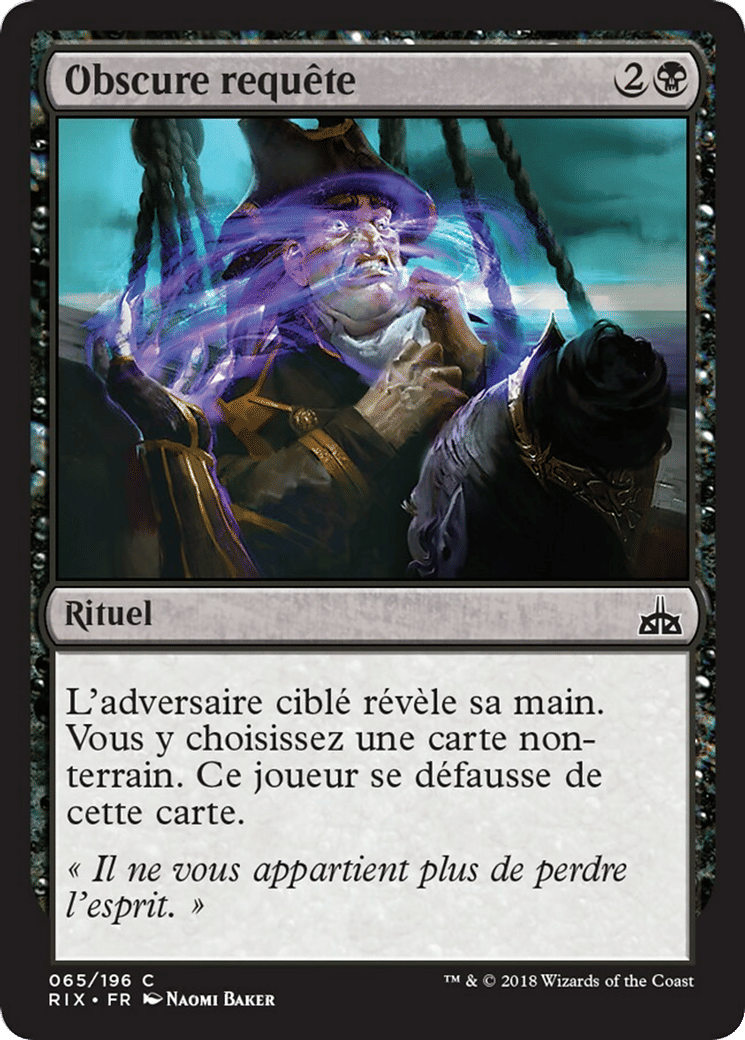 Obscure requête — Rivals of Ixalan — Magic: The Gathering