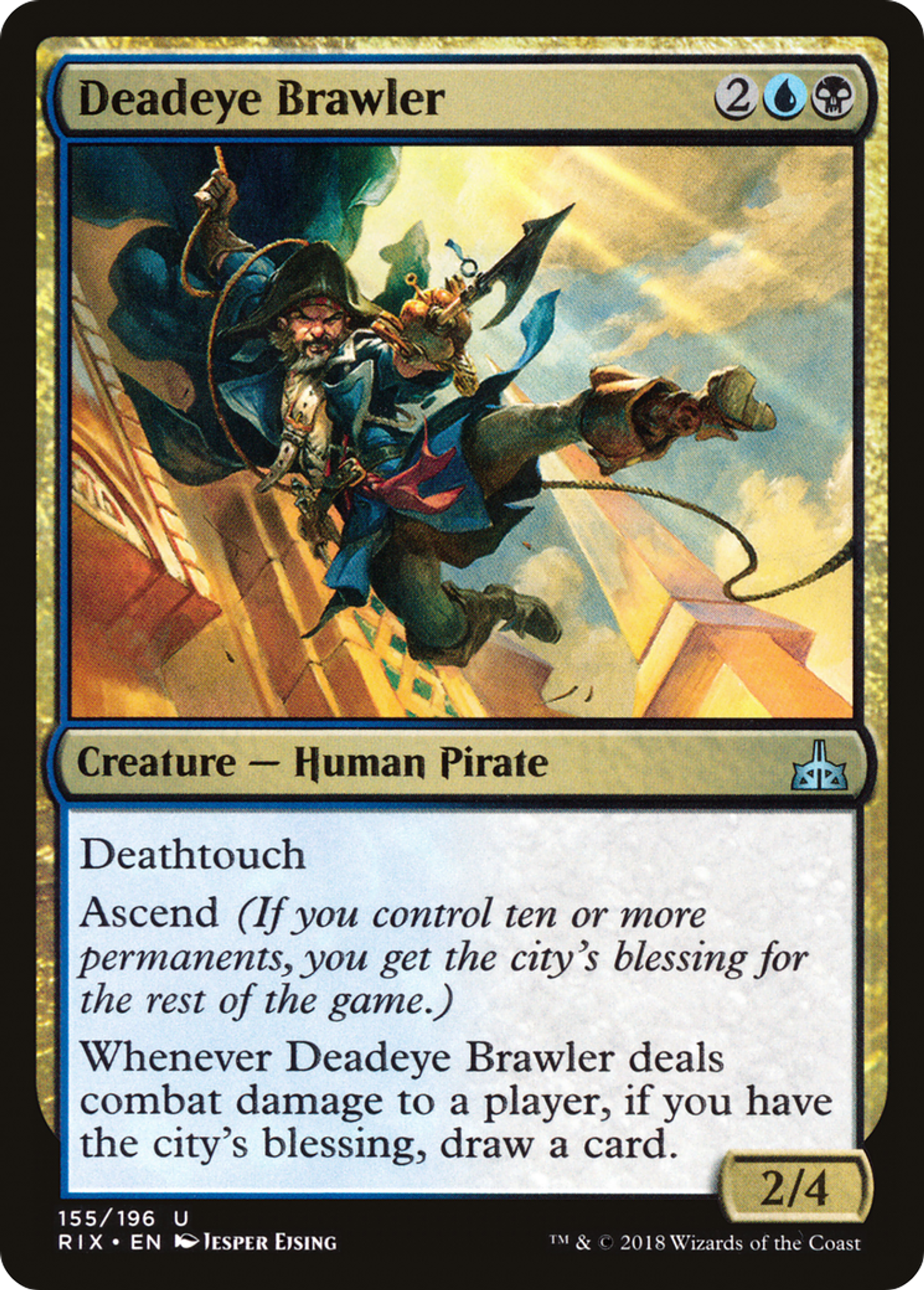 Deadeye Brawler — Rivals of Ixalan — Magic: The Gathering