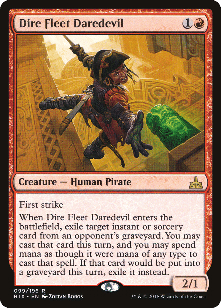 Dire Fleet Daredevil — Rivals of Ixalan — Magic: The Gathering