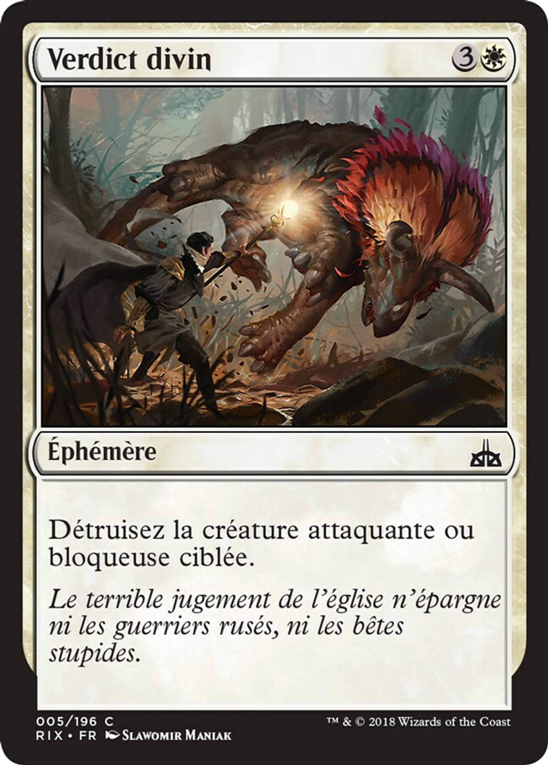 Verdict divin — Rivals of Ixalan — Magic: The Gathering