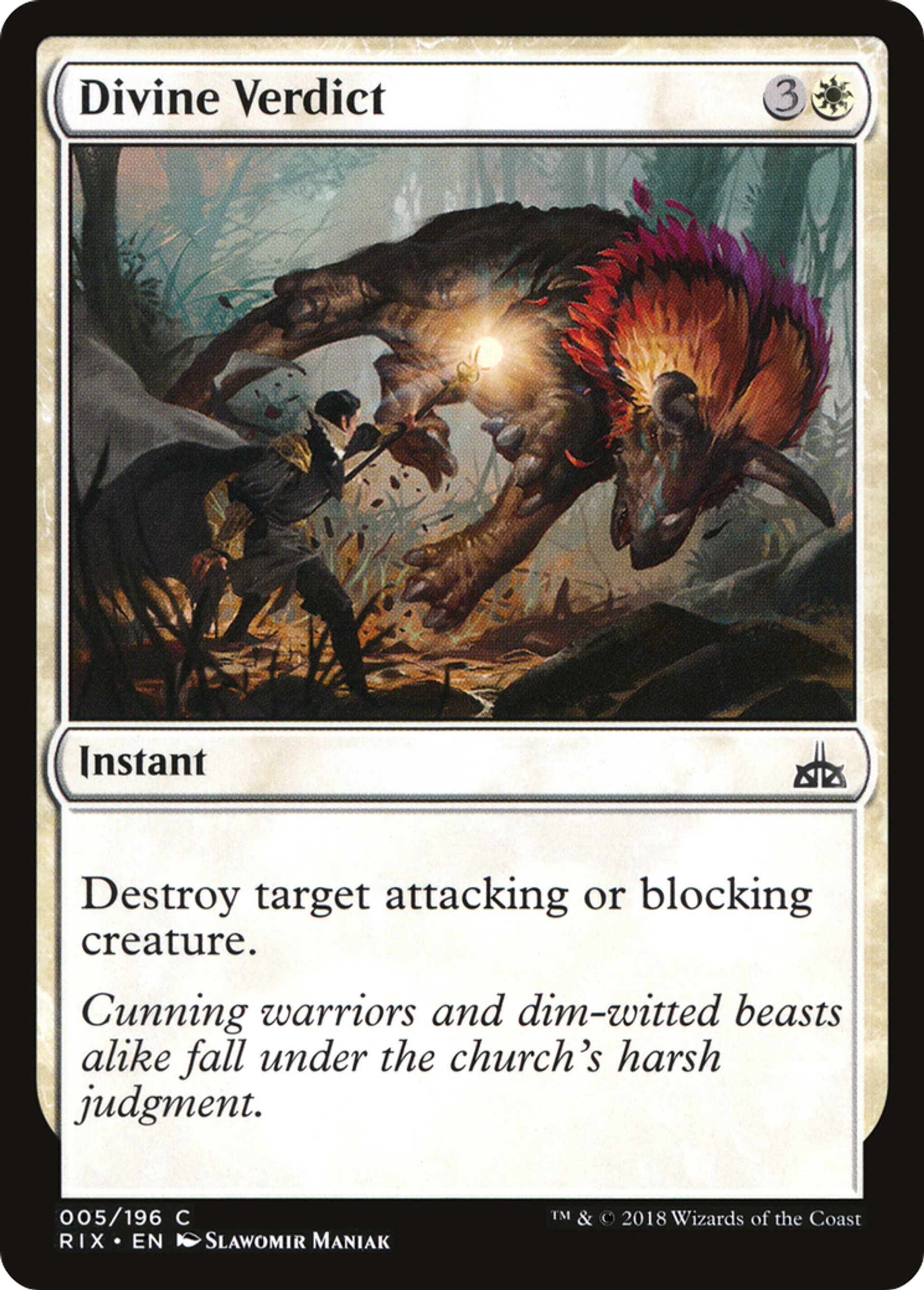 Divine Verdict — Rivals of Ixalan — Magic: The Gathering