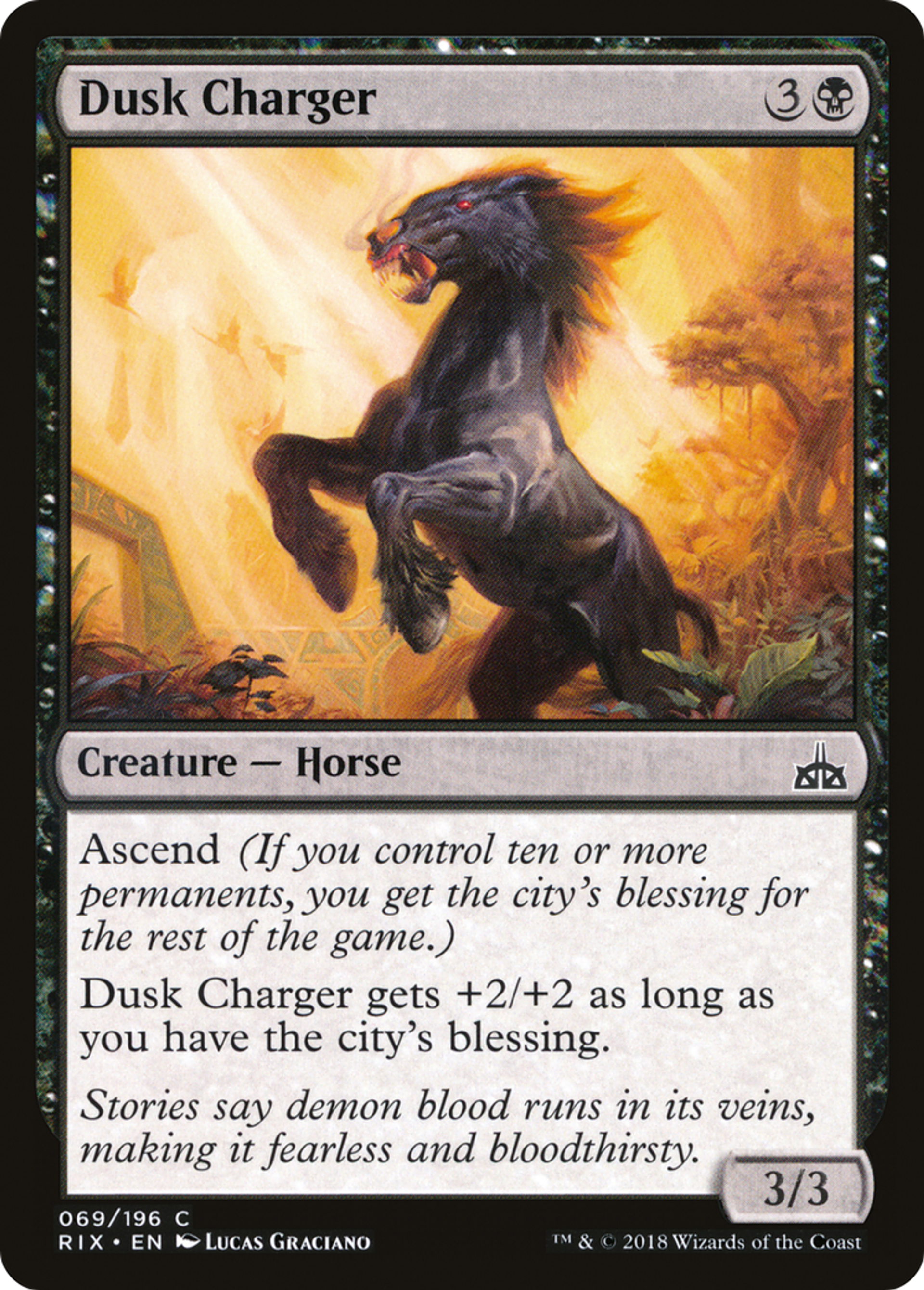 Dusk Charger — Rivals of Ixalan — Magic: The Gathering