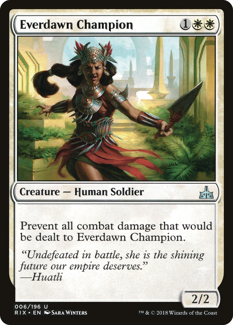 Everdawn Champion — Rivals of Ixalan — Magic: The Gathering