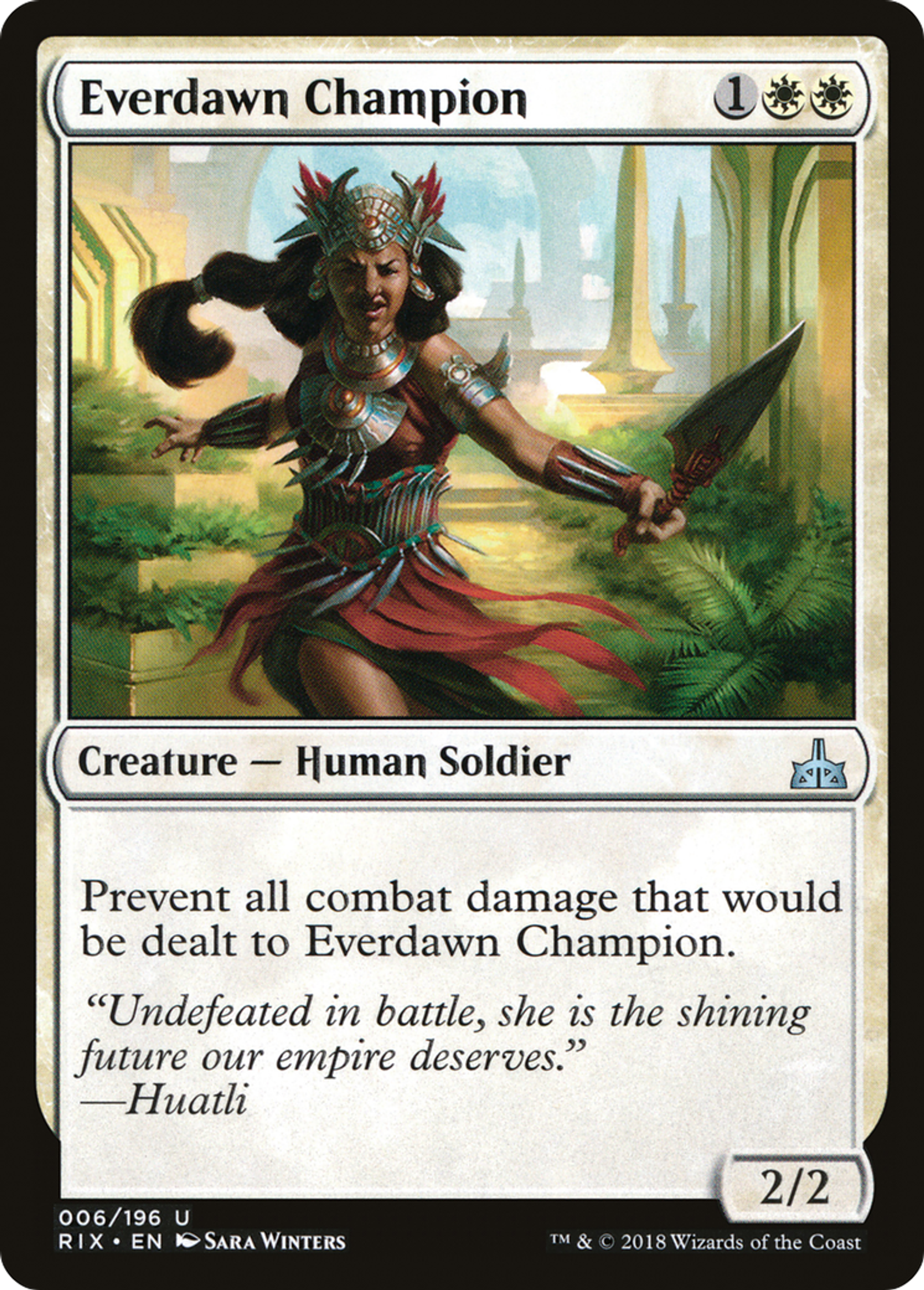 Everdawn Champion — Rivals of Ixalan — Magic: The Gathering