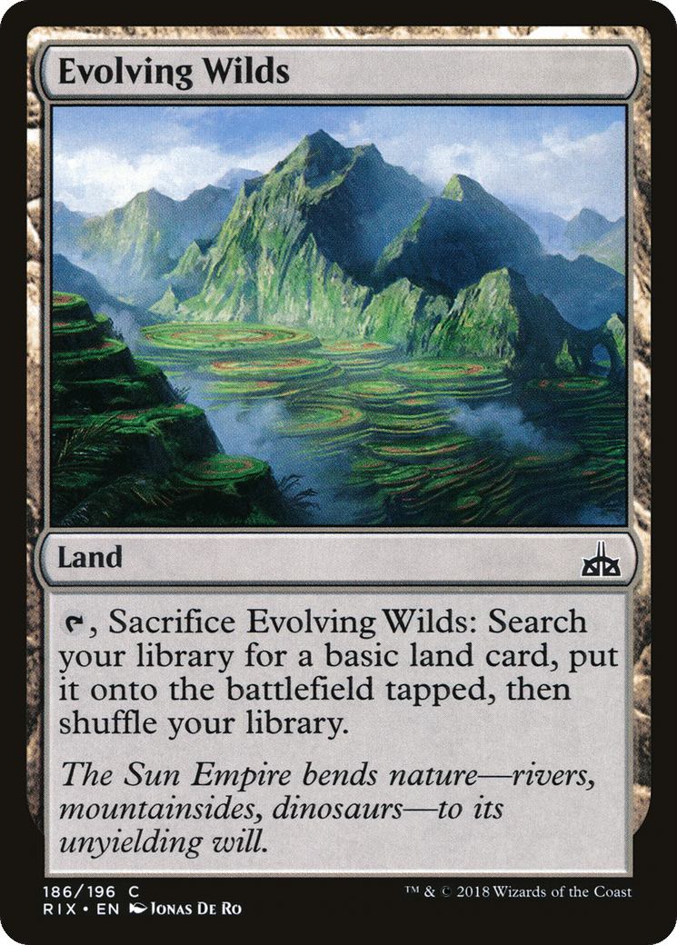 Evolving Wilds — Rivals of Ixalan — Magic: The Gathering