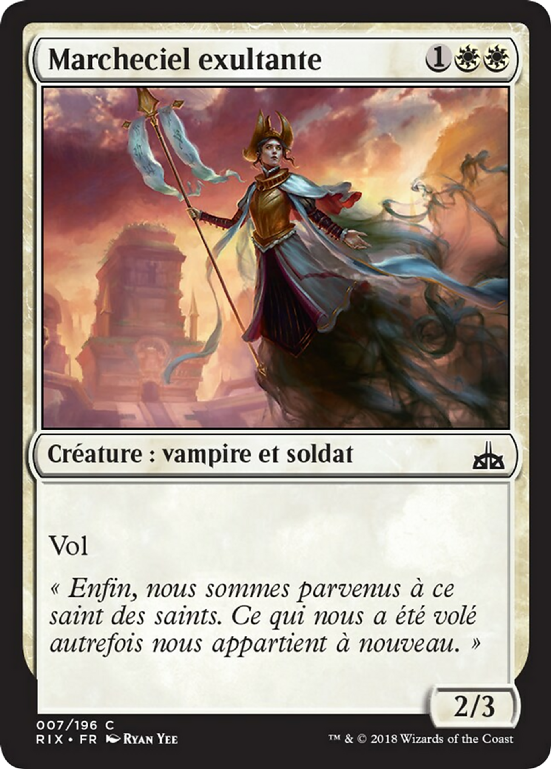 Marcheciel exultante — Rivals of Ixalan — Magic: The Gathering