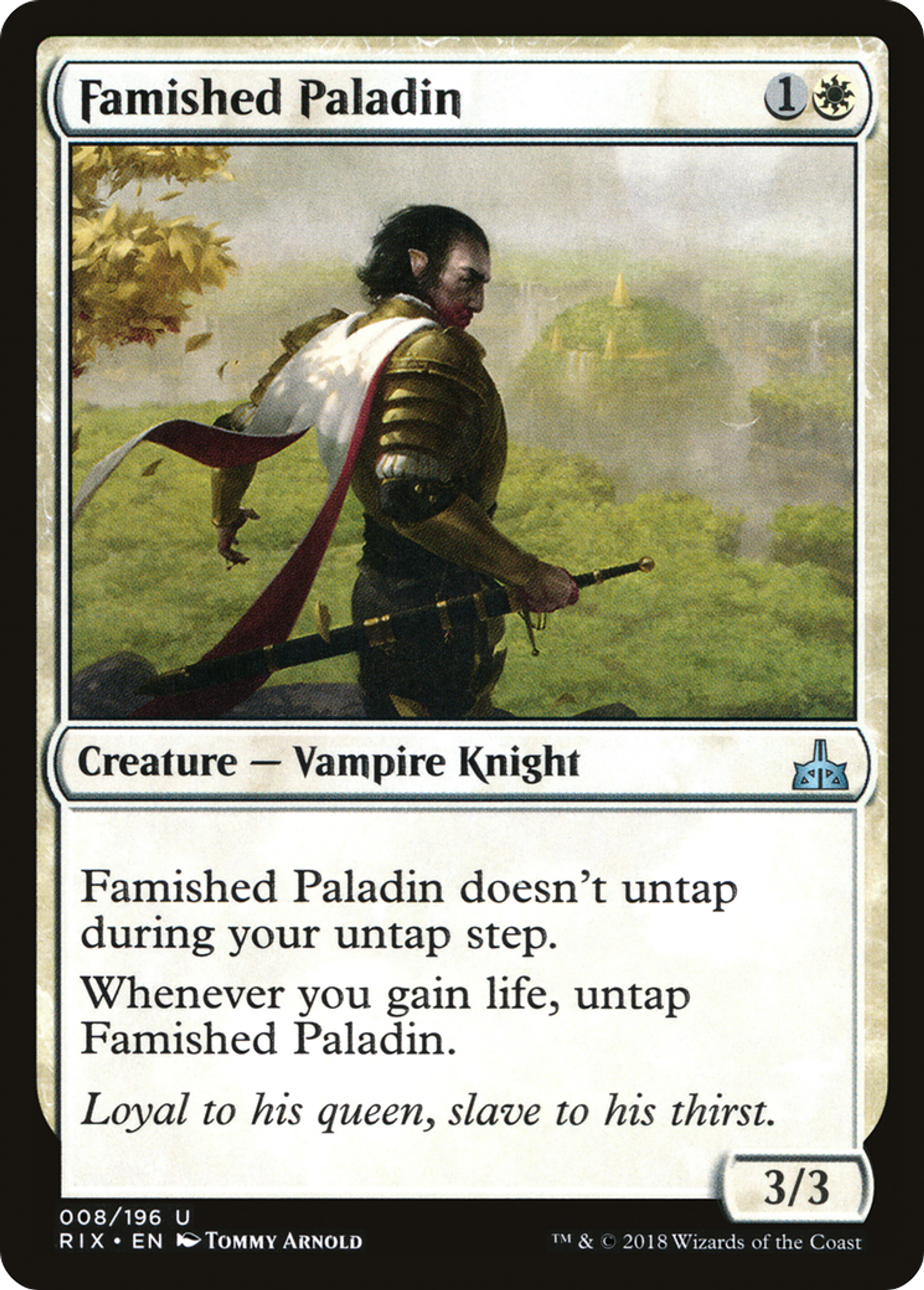 Paladin affamé — Rivals of Ixalan — Magic: The Gathering