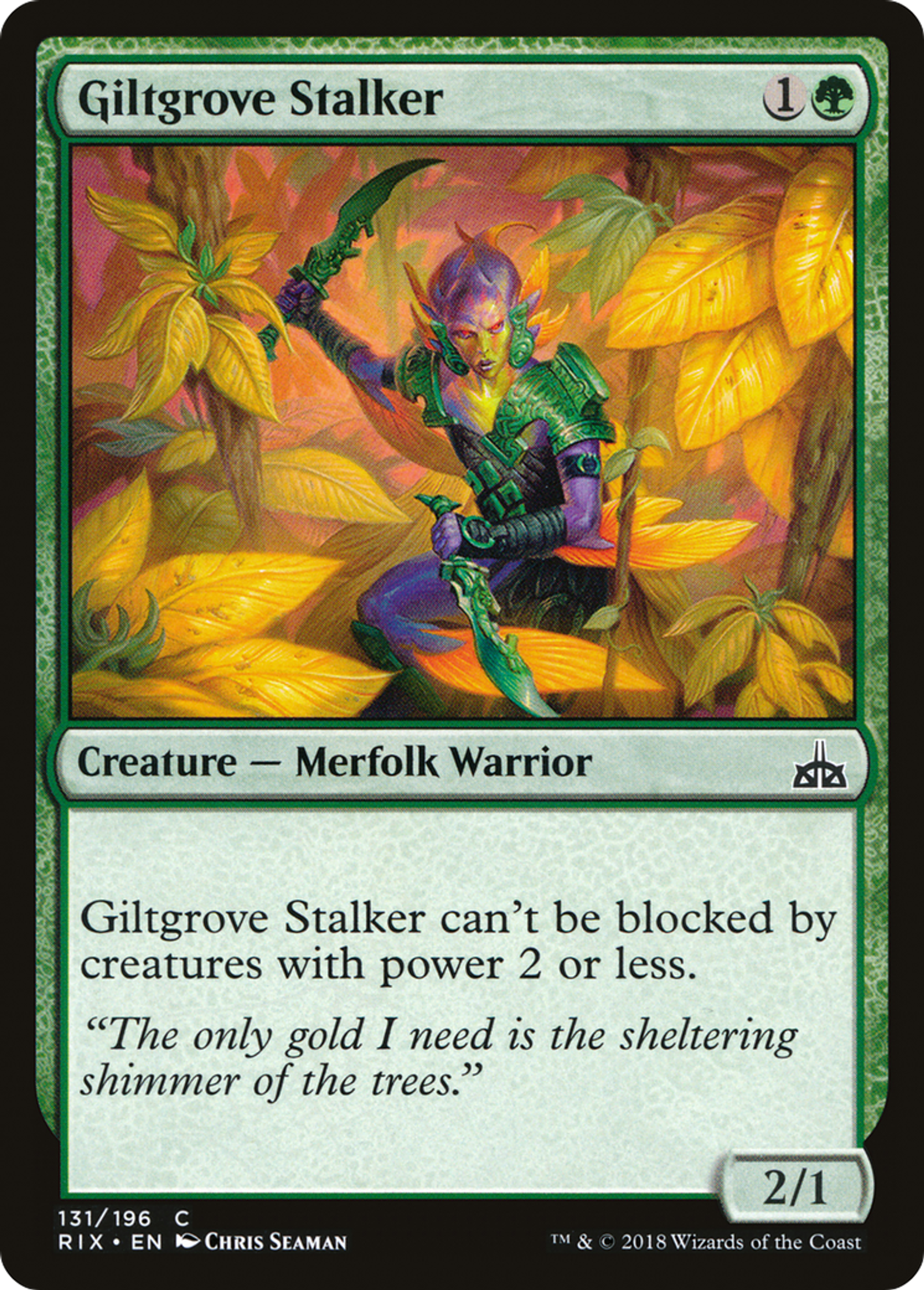 Giltgrove Stalker — Rivals of Ixalan — Magic: The Gathering